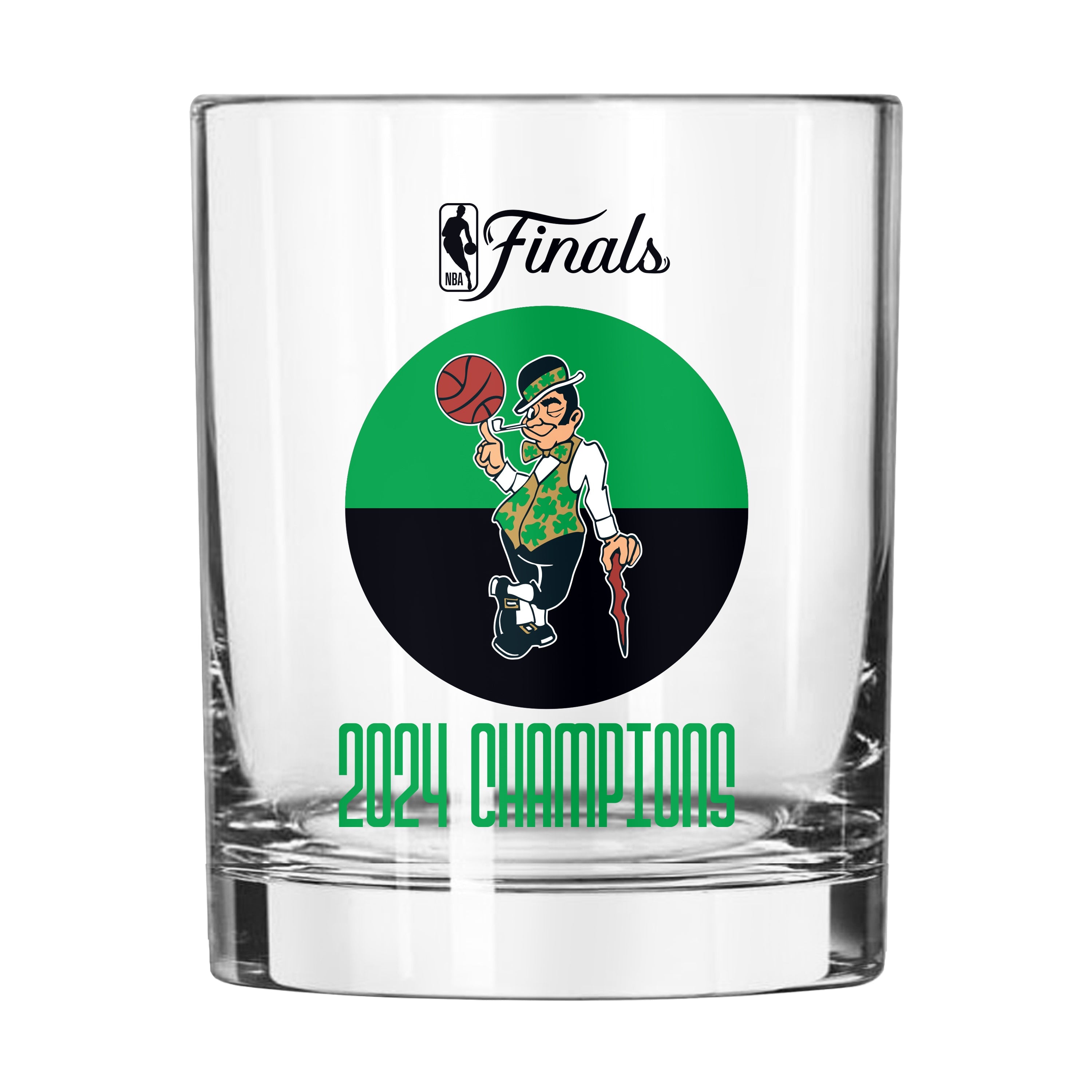Boston Celtics 14oz 2024 NBA Champions Rocks Glass