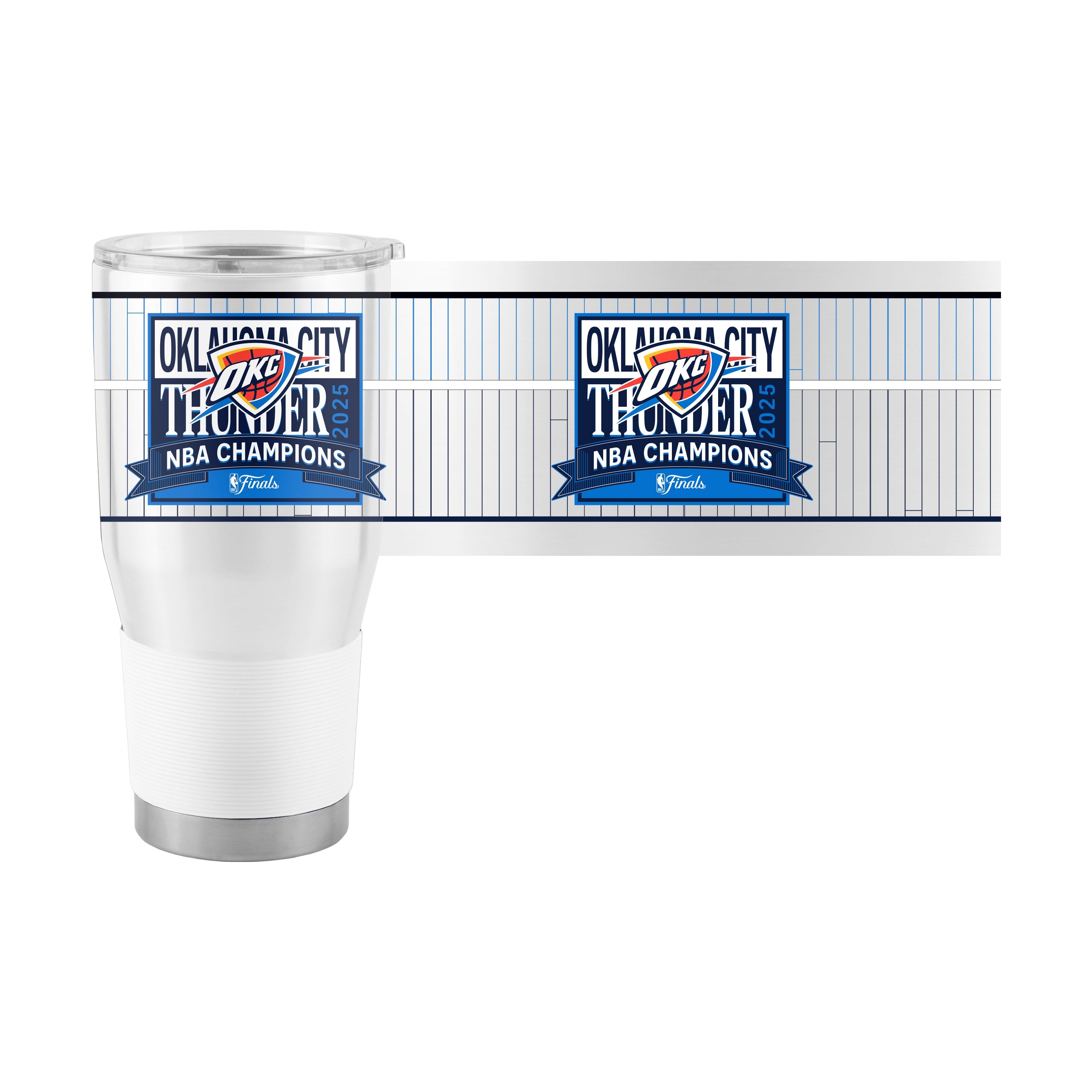 OKC Thunder 2025 NBA Champions 30oz Stainless Tumbler - Sports Gifts, Sports Memorabilia, Sports Collectibles, Fan Shop