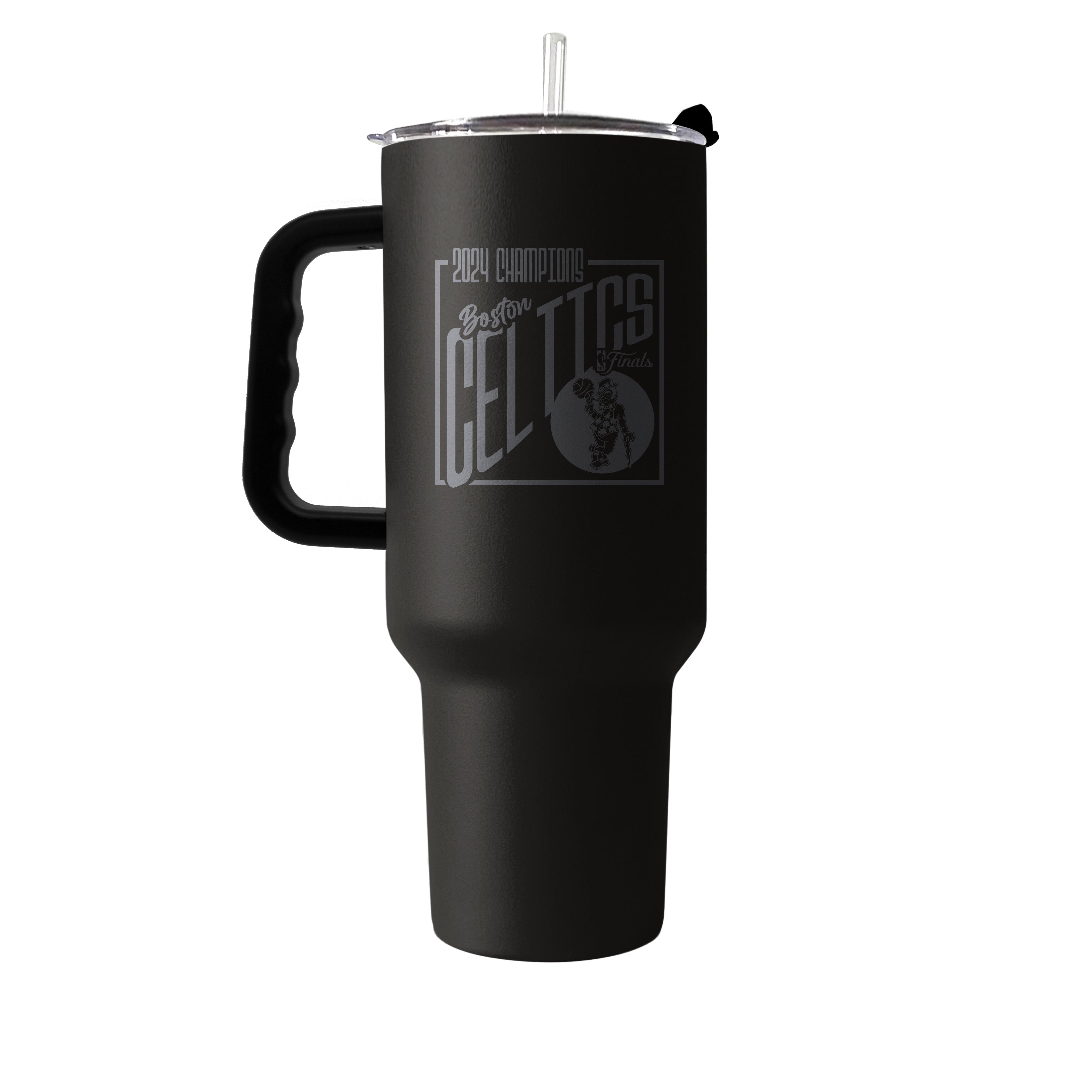 Boston Celtics 40oz 2024 NBA Champions Black PC Tumbler
