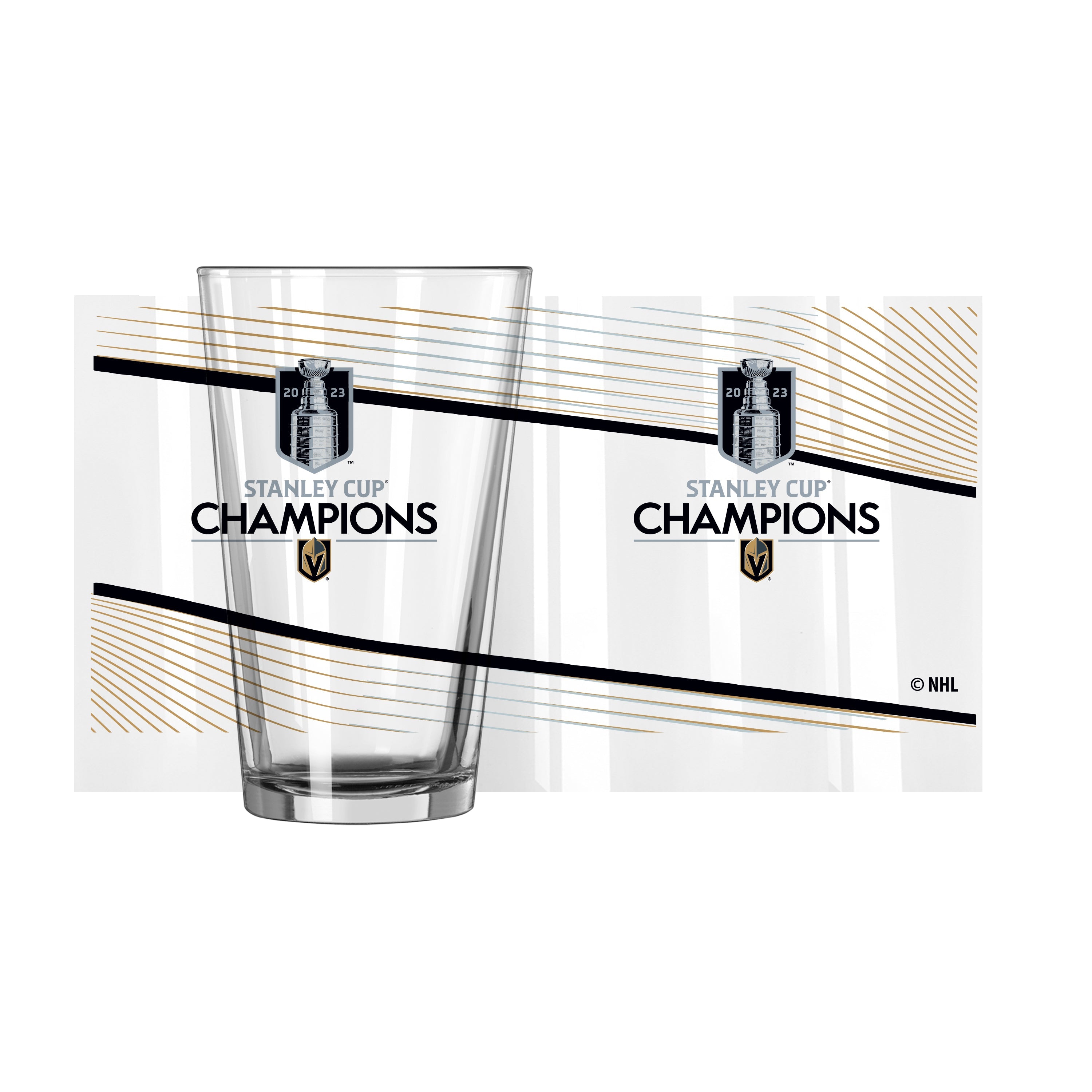 Vegas Golden Knights 16oz 2023 Stanley Cup Champions Pint Glass - Sports Gifts, Sports Memorabilia, Sports Collectibles, Fan Shop