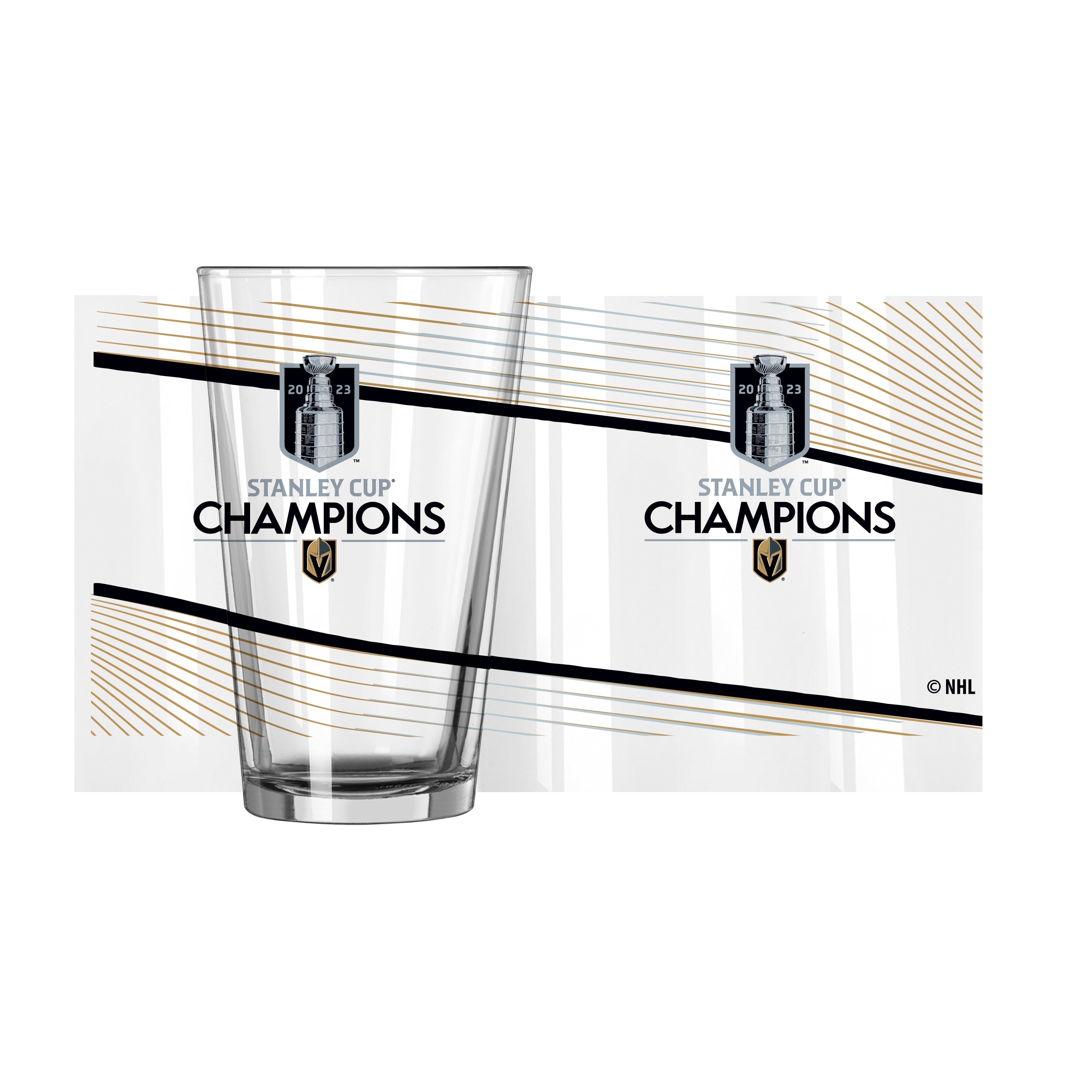 Vegas Golden Knights 16oz 2023 Stanley Cup Champions Pint Glass