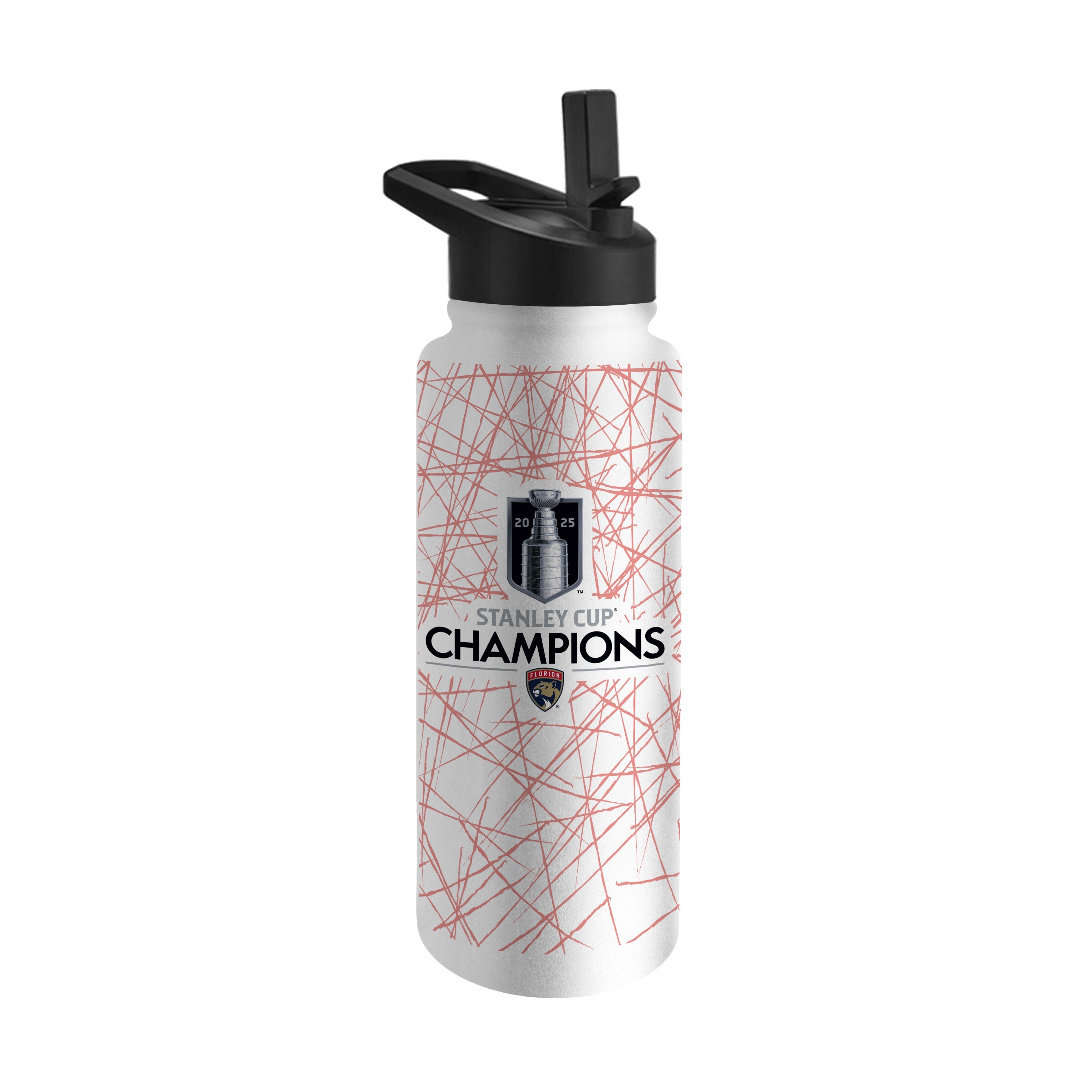 Florida Panthers 2025 Stanley Cup Champions 34oz Quencher Bottle - Sports Gifts, Sports Memorabilia, Sports Collectibles, Fan Shop