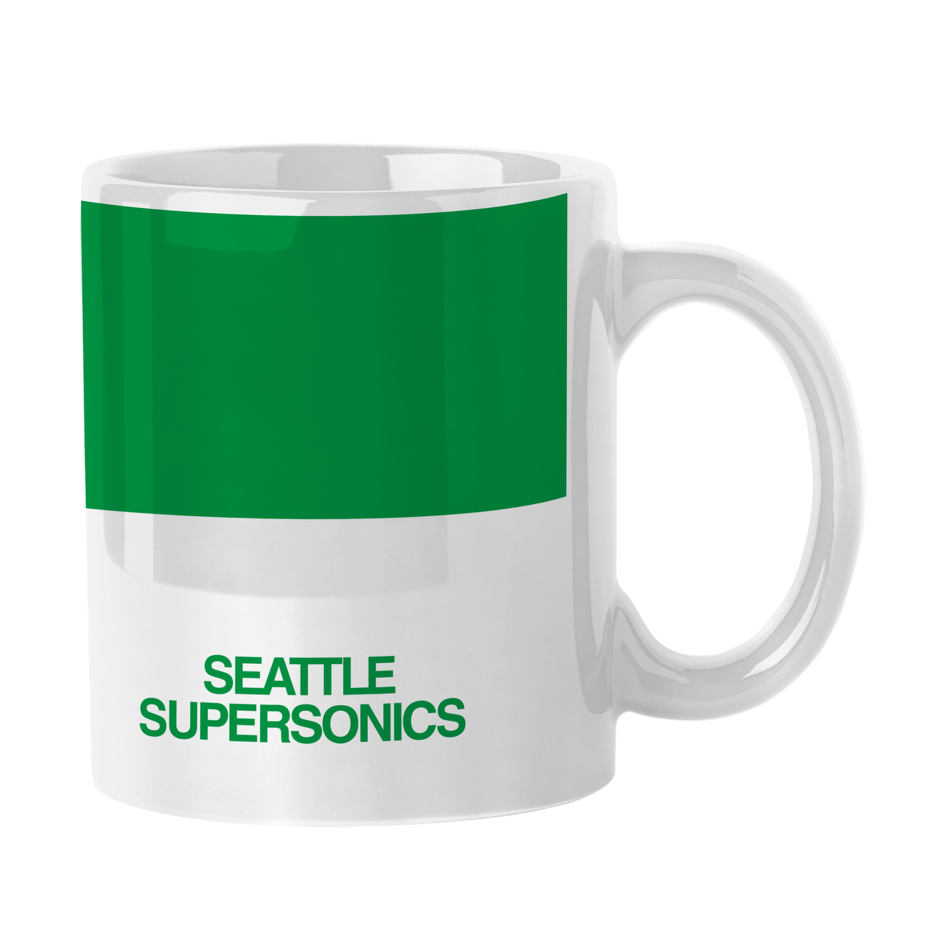 Seattle Super Sonics 11oz Colorblock Sublimated Mug - Sports Gifts, Sports Memorabilia, Sports Collectibles, Fan Shop