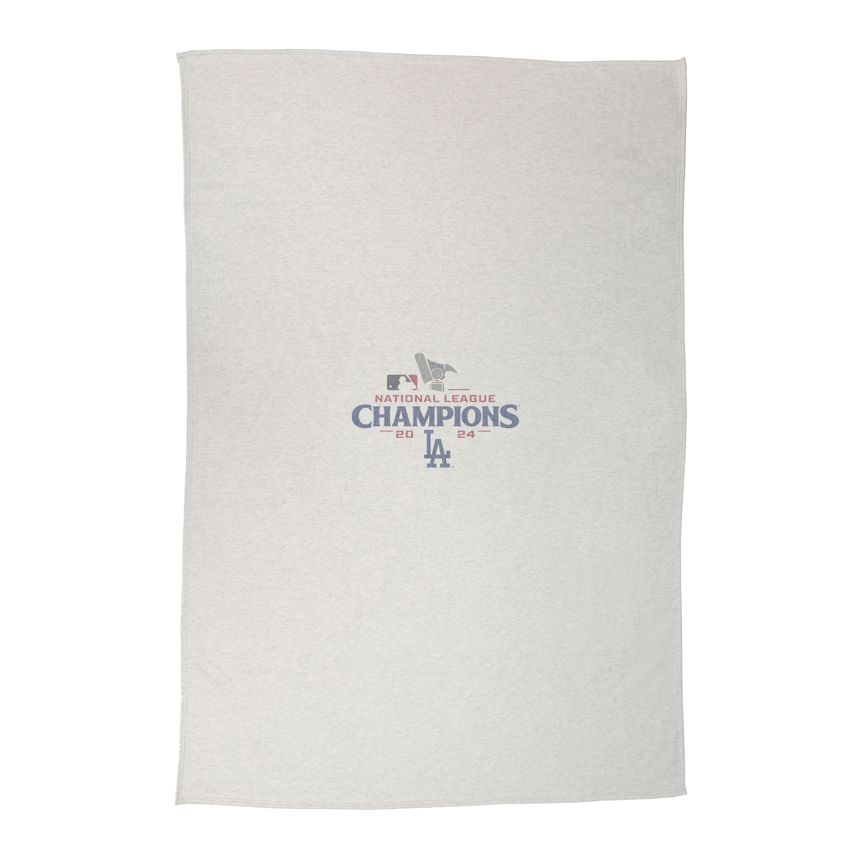 LA Dodgers 2024 National League Champs Sublimated Sweatshirt Blanket