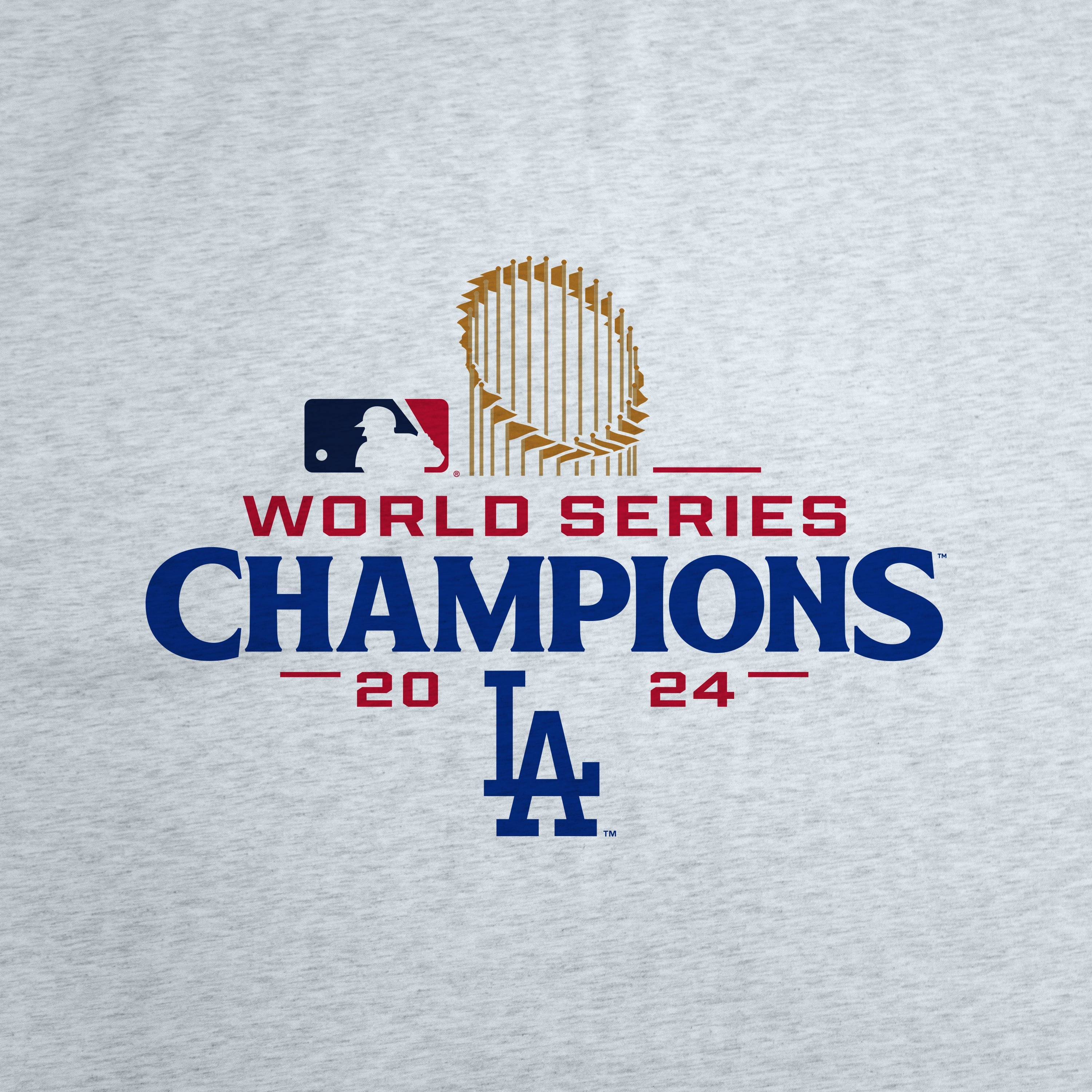 LA Dodgers 2024 World Series Champs Athletic Gray Sublimated Sweatshirt Blanket - Sports Gifts, Sports Memorabilia, Sports Collectibles, Fan Shop