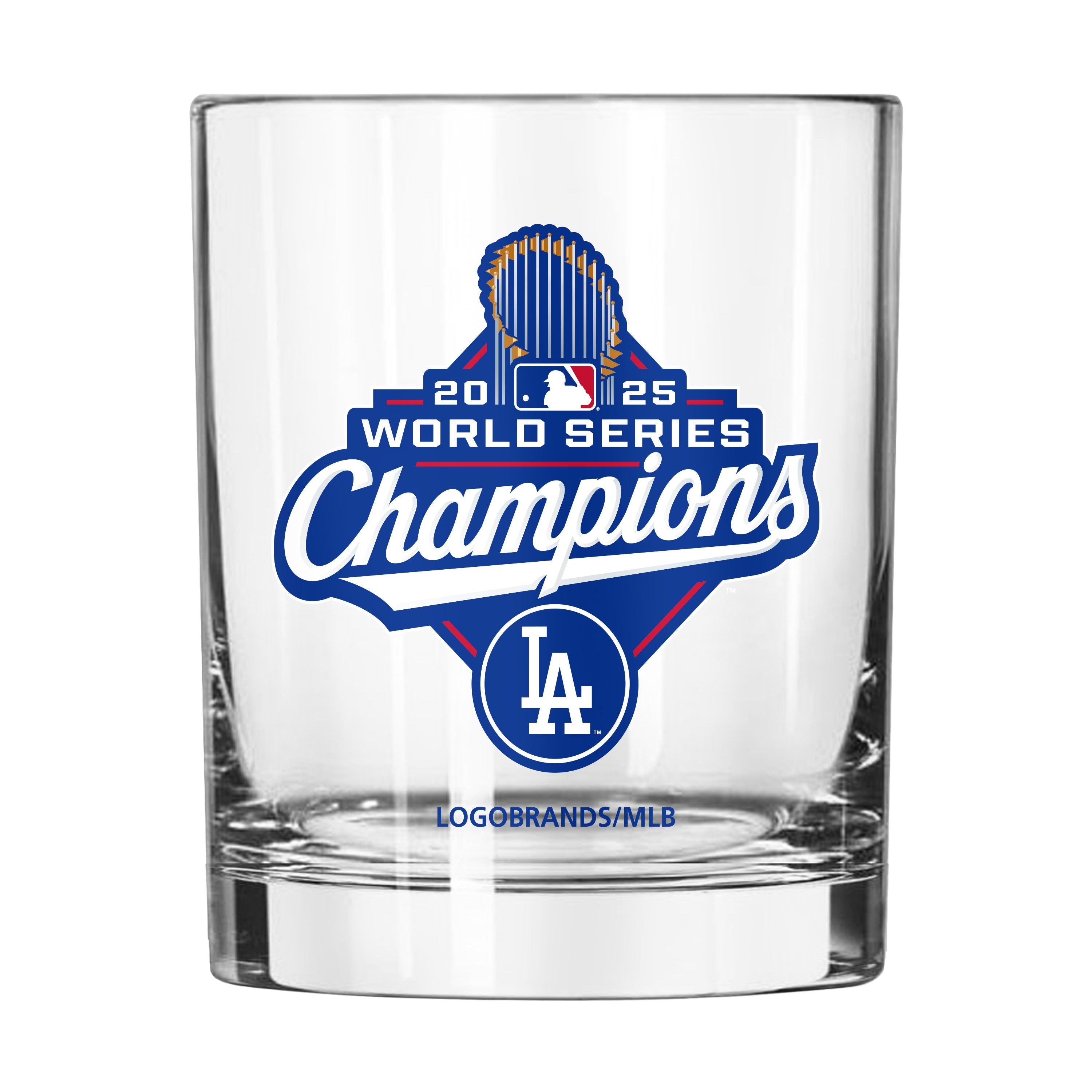 LA Dodgers 2025 World Series Champions 14oz Rocks Glass