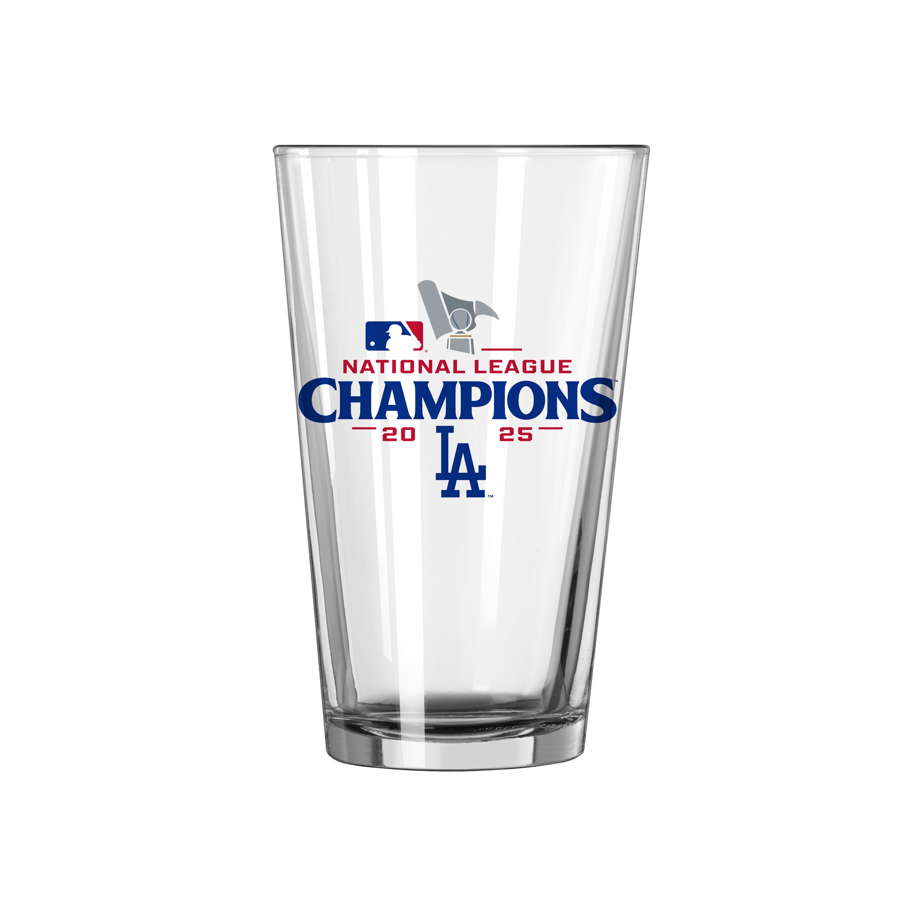 LA Dodgers 2025 National League Champs 16oz Pint Glass