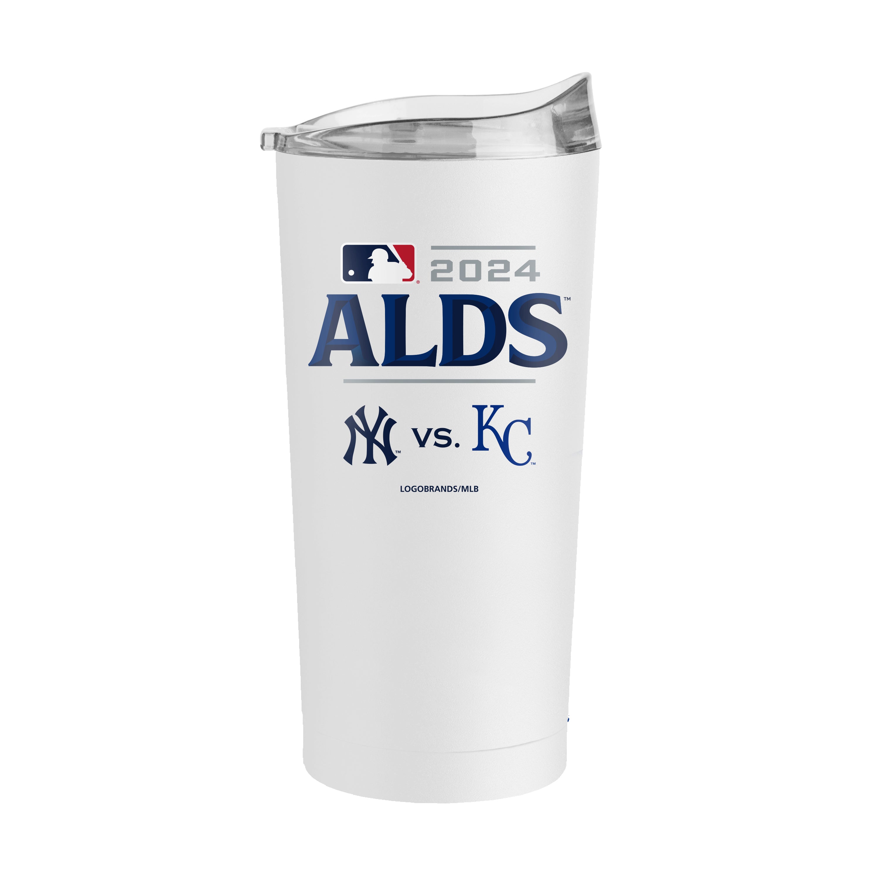 2024 ALDS Matchup White 20oz Powder Coat Tumbler - Sports Gifts, Sports Memorabilia, Sports Collectibles, Fan Shop