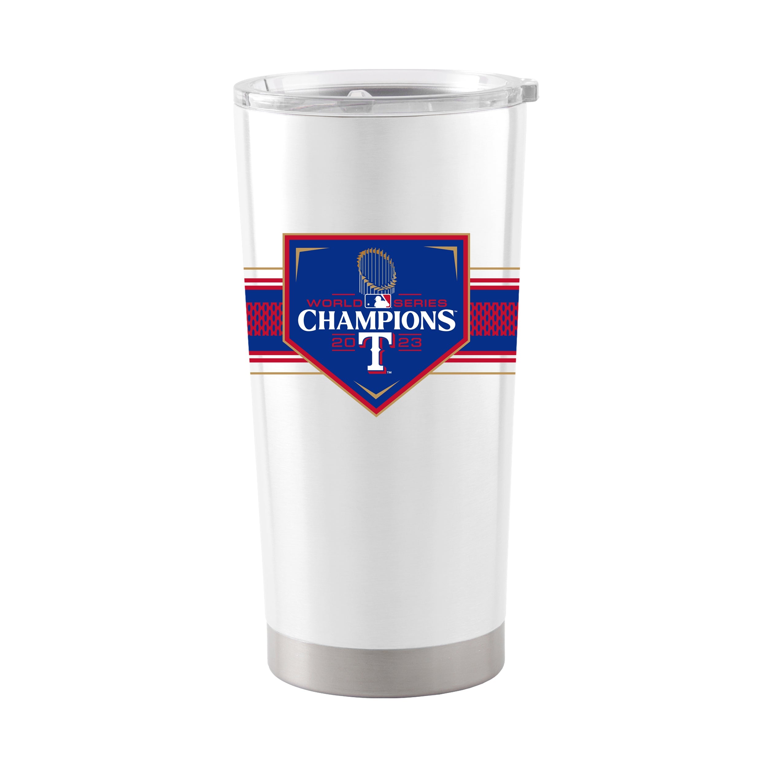 Texas Rangers 20oz 2023 World Series Champions Stainless Tumbler - Sports Gifts, Sports Memorabilia, Sports Collectibles, Fan Shop