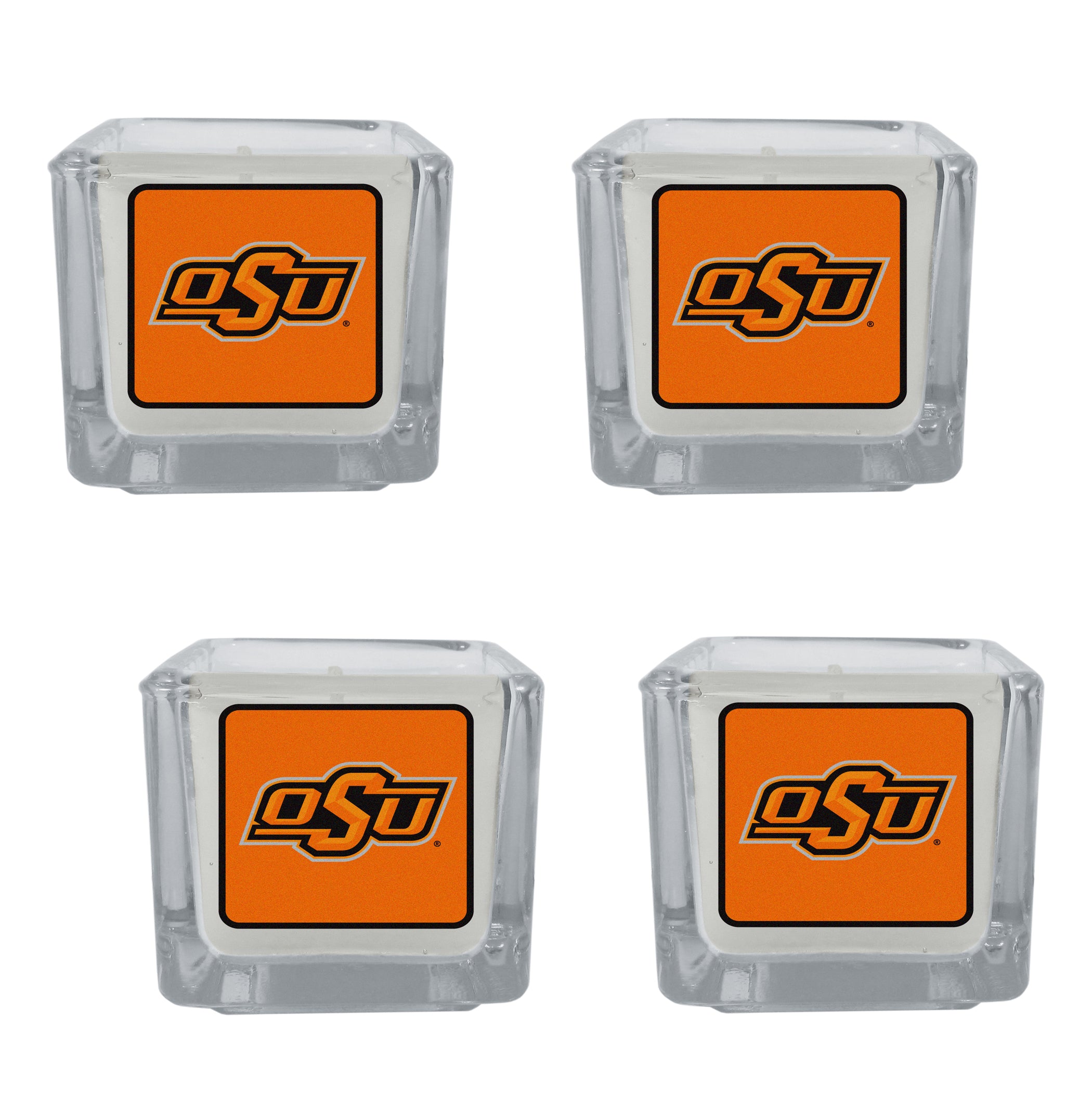 Oklahoma St. Cowboys Scented Candles, 4 pk