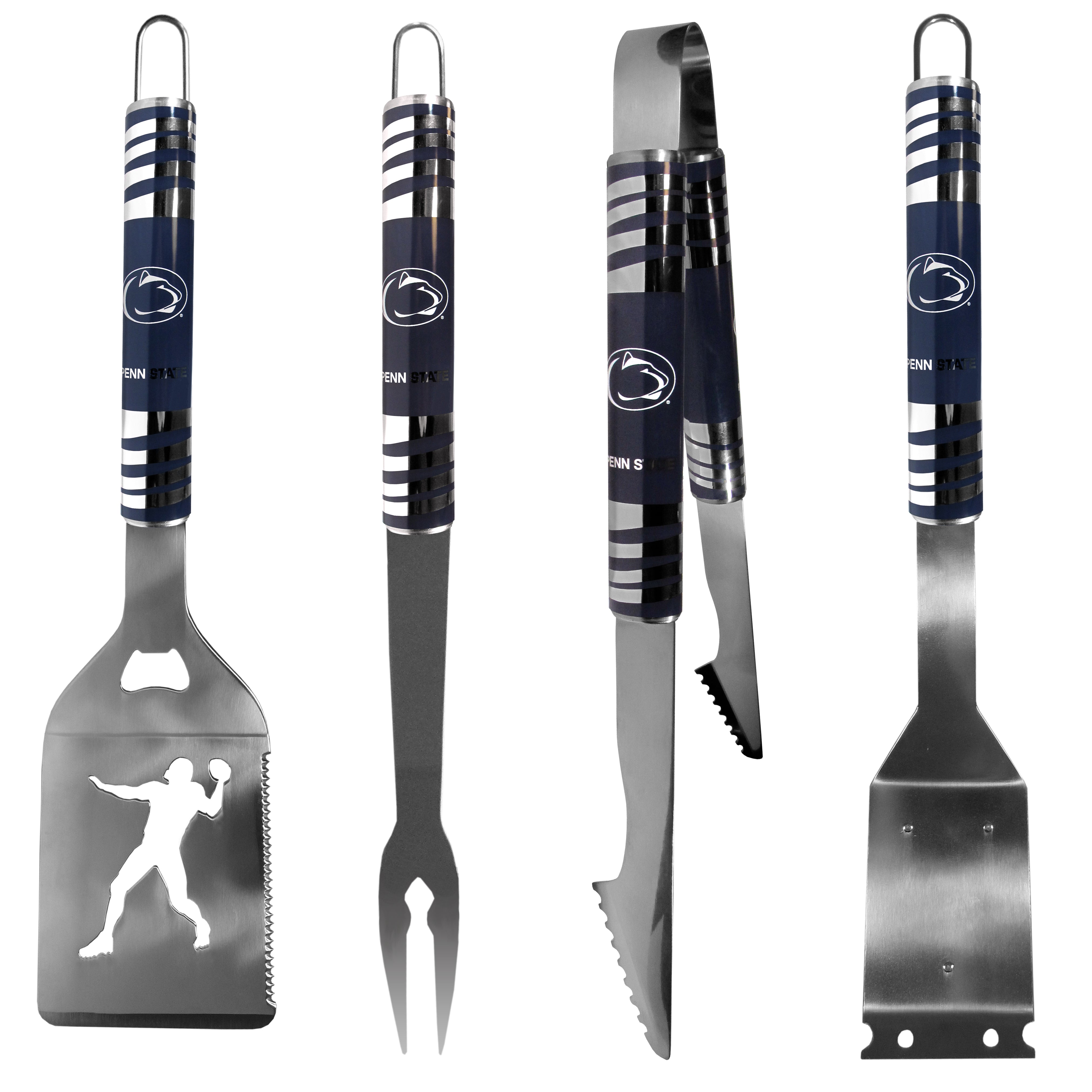 Penn St. Nittany Lions 4 pc Steel Grill Tool Set