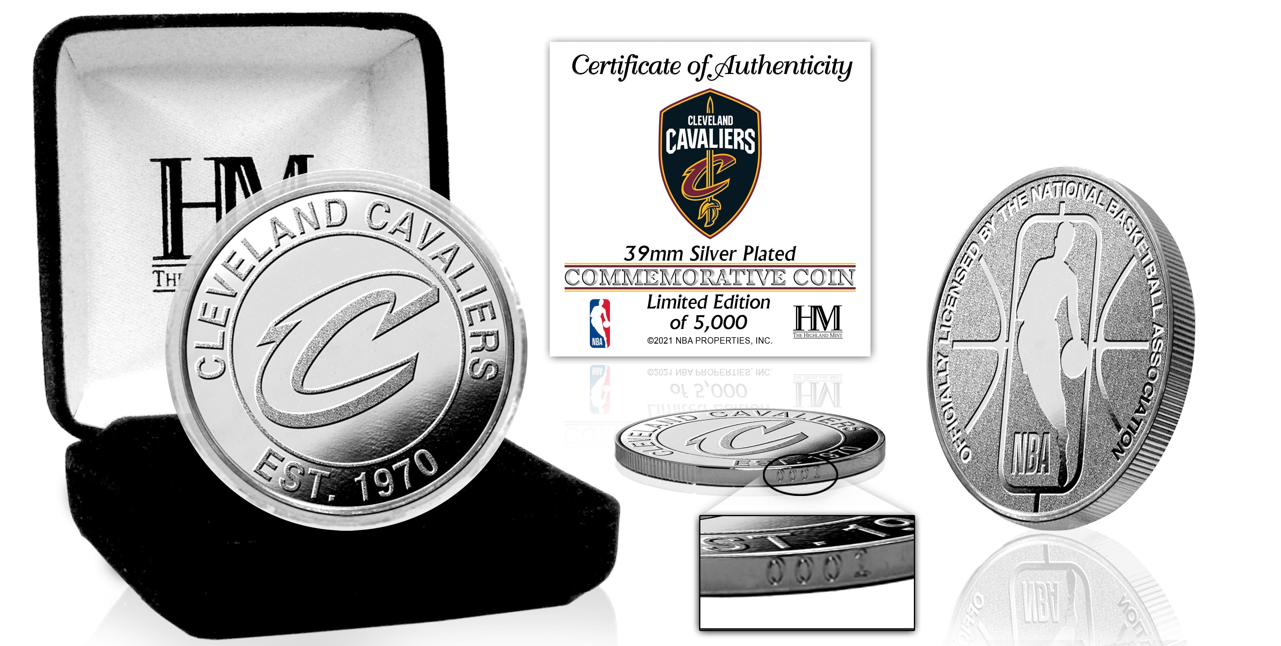 Cleveland Cavaliers Silver Mint Coin - Sports Collectibles, Sports Memorabilia, Sports Fan Shop, Sports Gifts