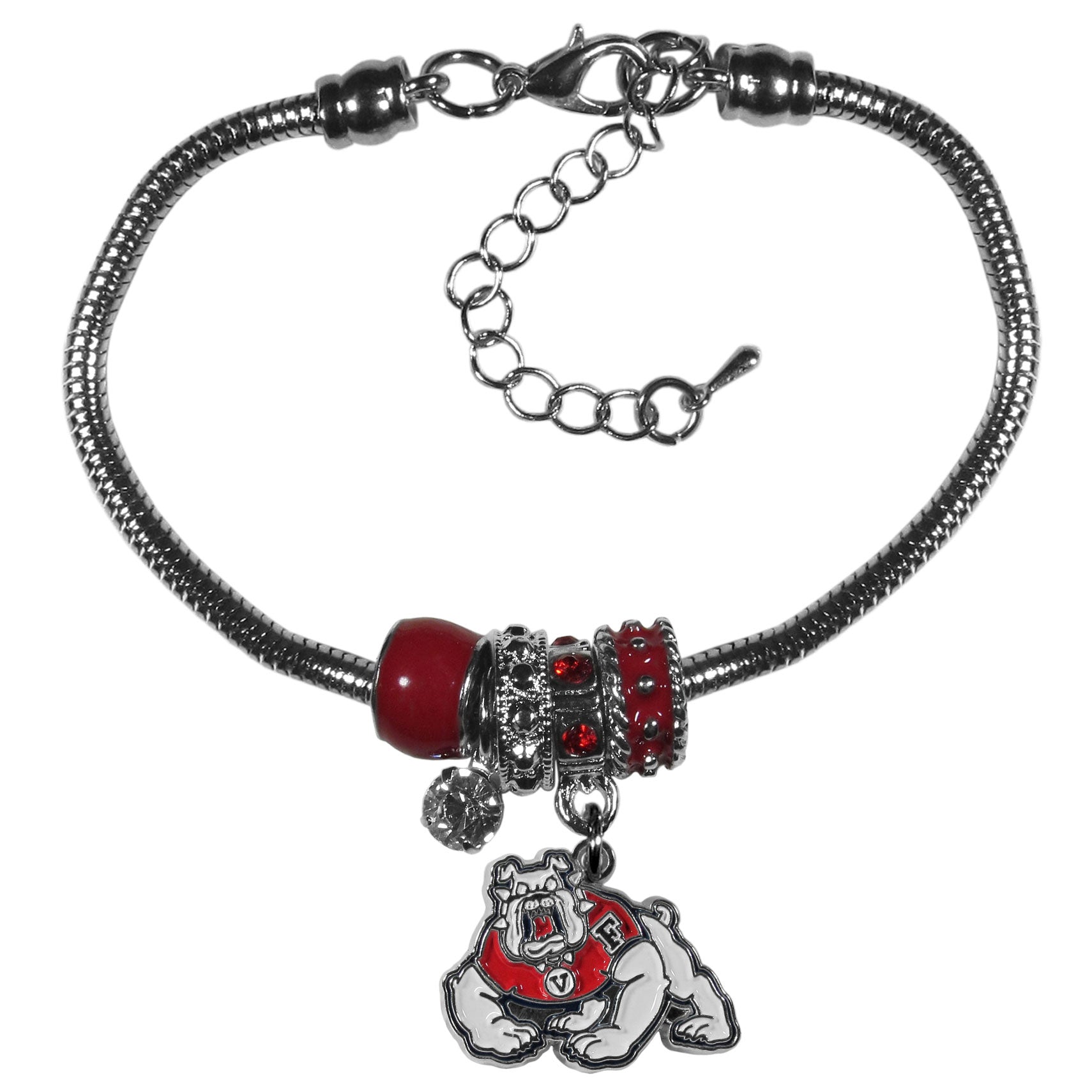 Arizona Coyotes Euro Bead Bracelet