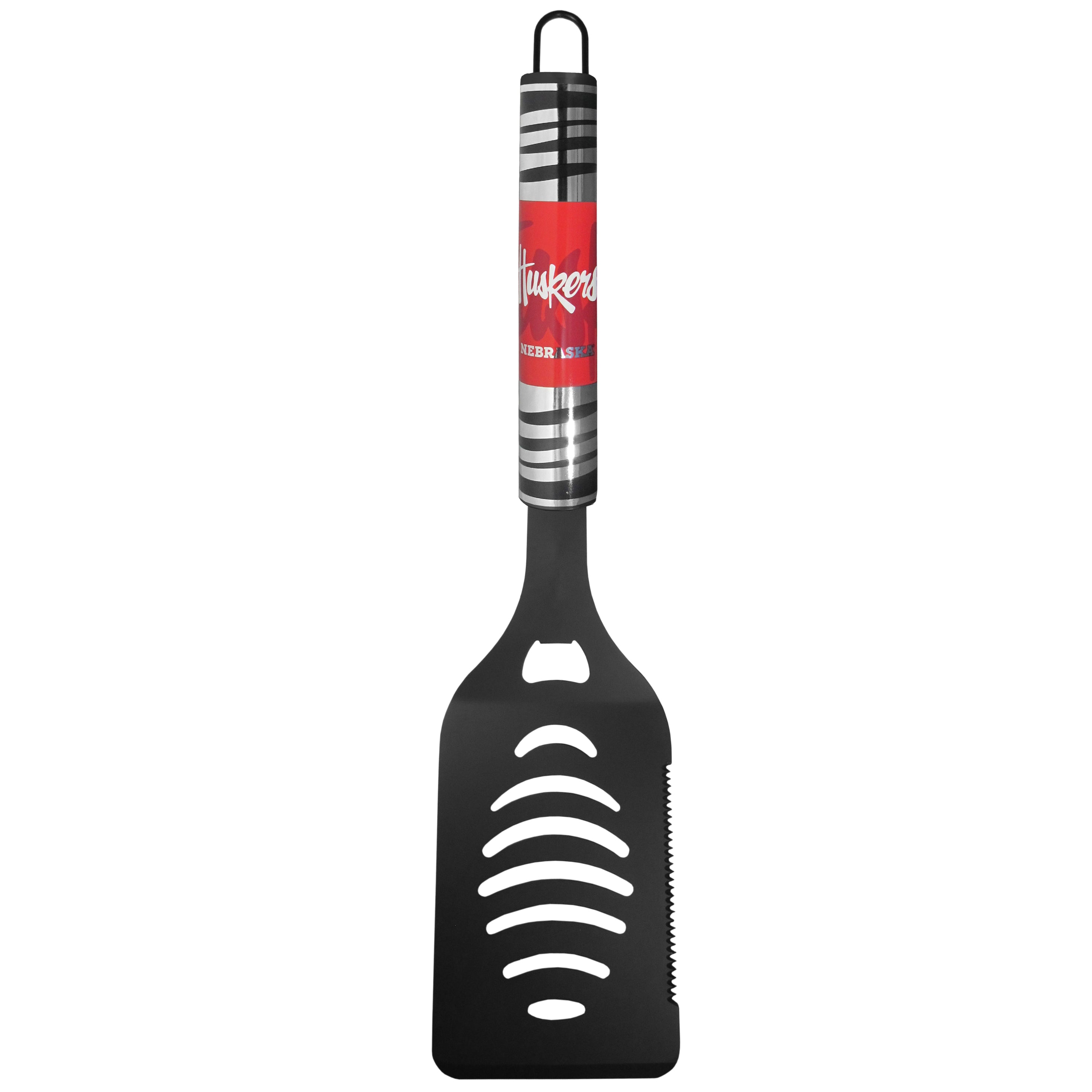 Nebraska Cornhuskers Black Spatula w/Team Colors