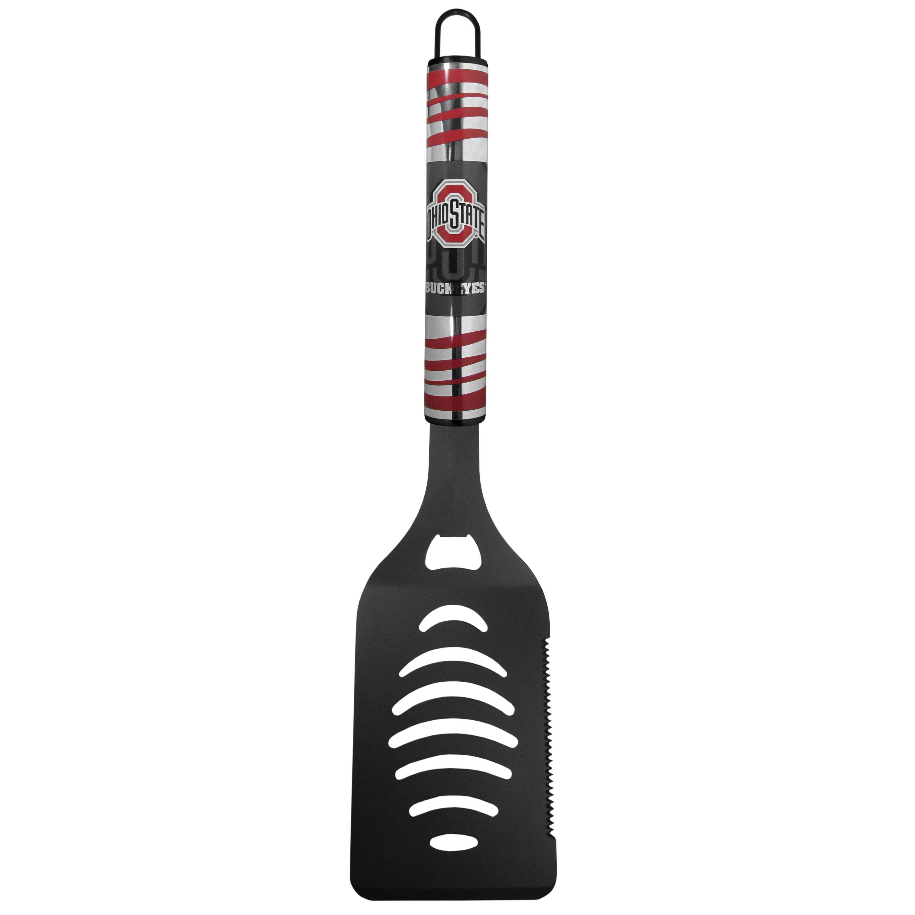 Ohio St. Buckeyes Black Spatula w/Team Colors