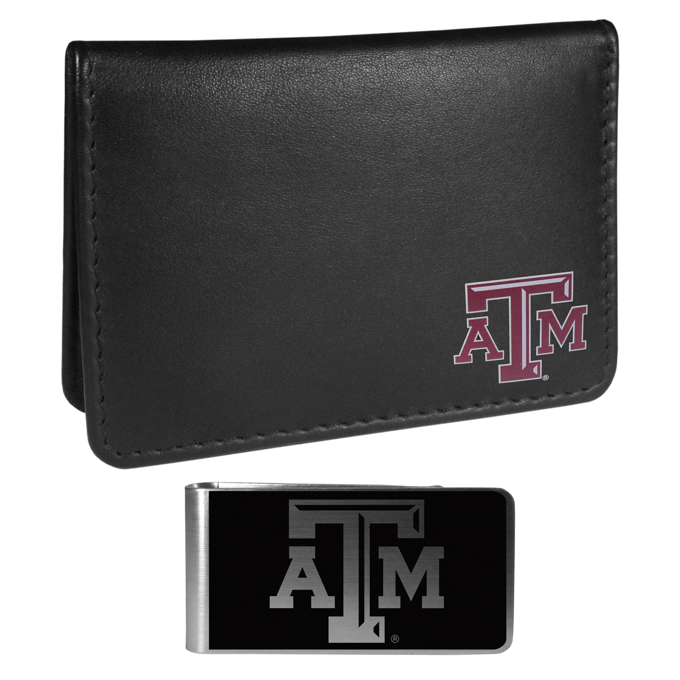 Texas A & M Aggies Weekend Bi-fold Wallet & Black Money Clip
