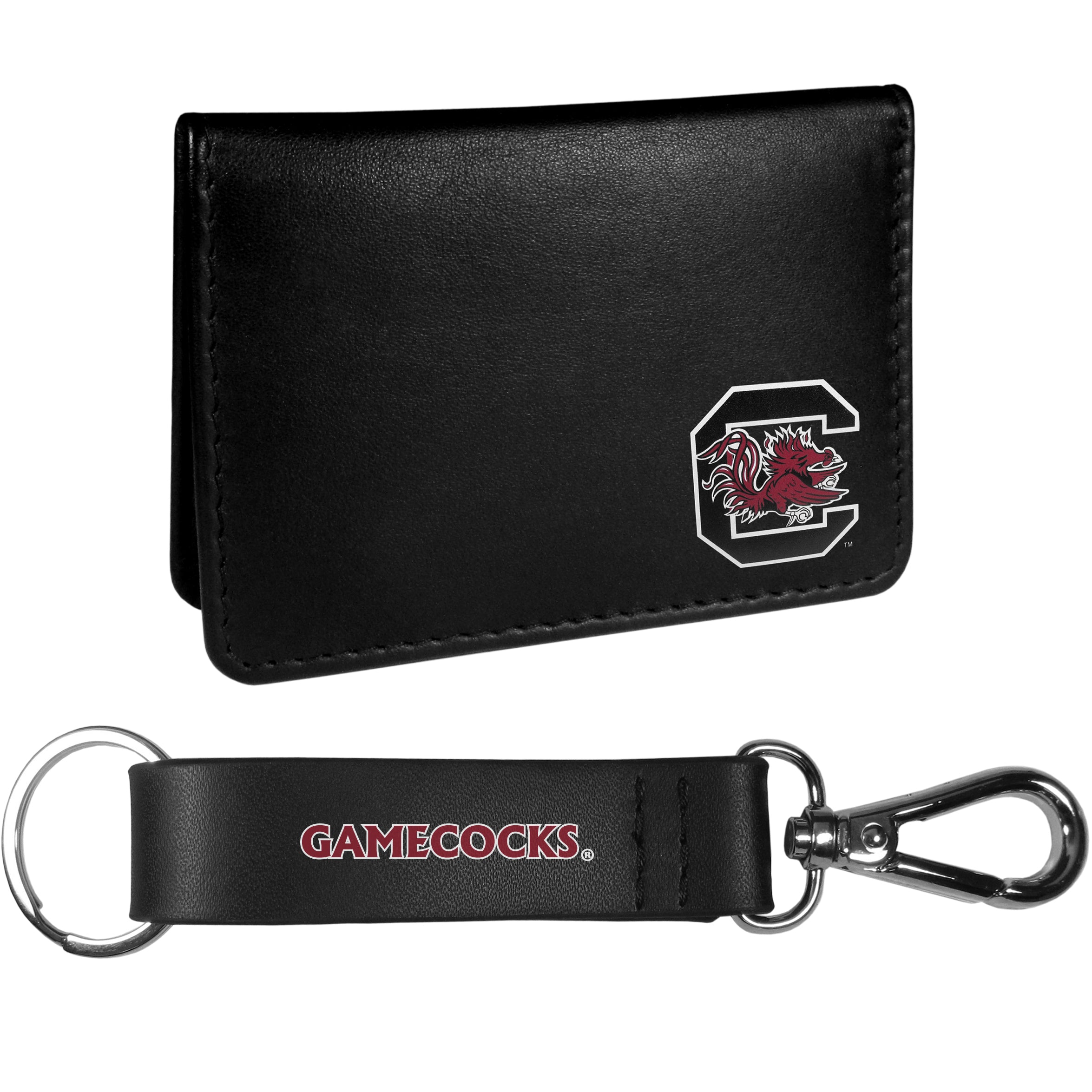S. Carolina Gamecocks Weekend Bi-fold Wallet & Strap Key Chain