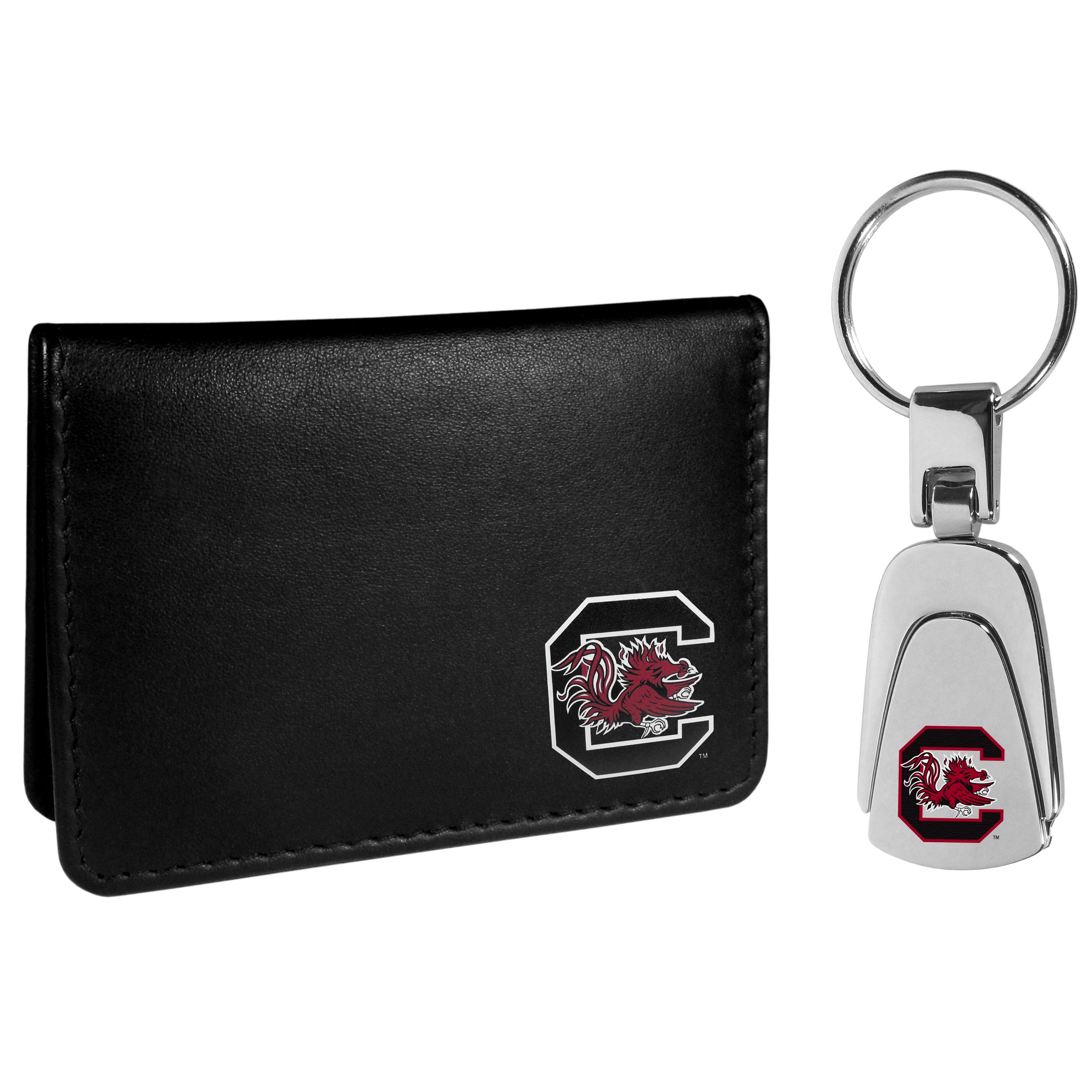 S. Carolina Gamecocks Weekend Bi-fold Wallet & Steel Key Chain