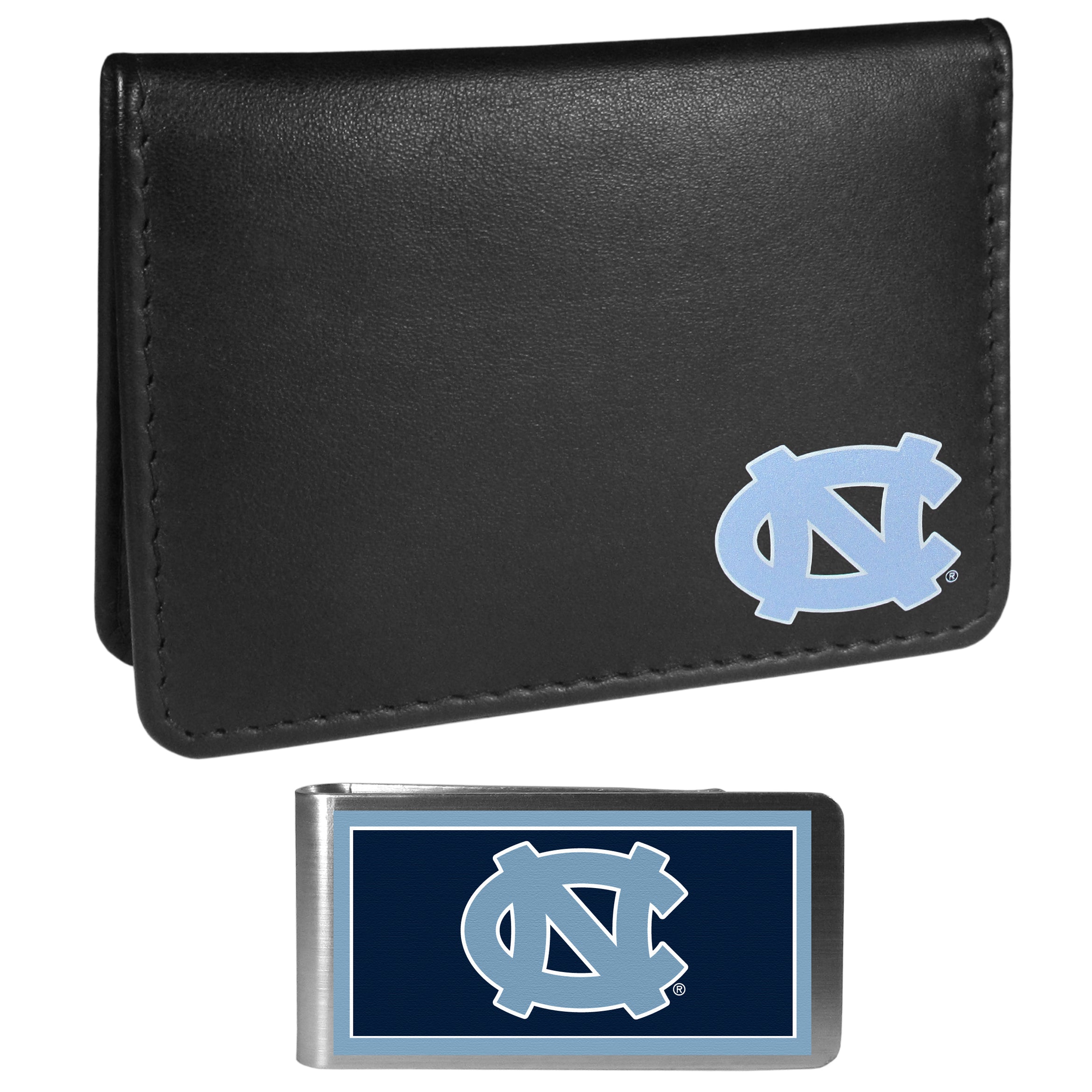 N. Carolina Tar Heels Weekend Bi-fold Wallet & Color Money Clip