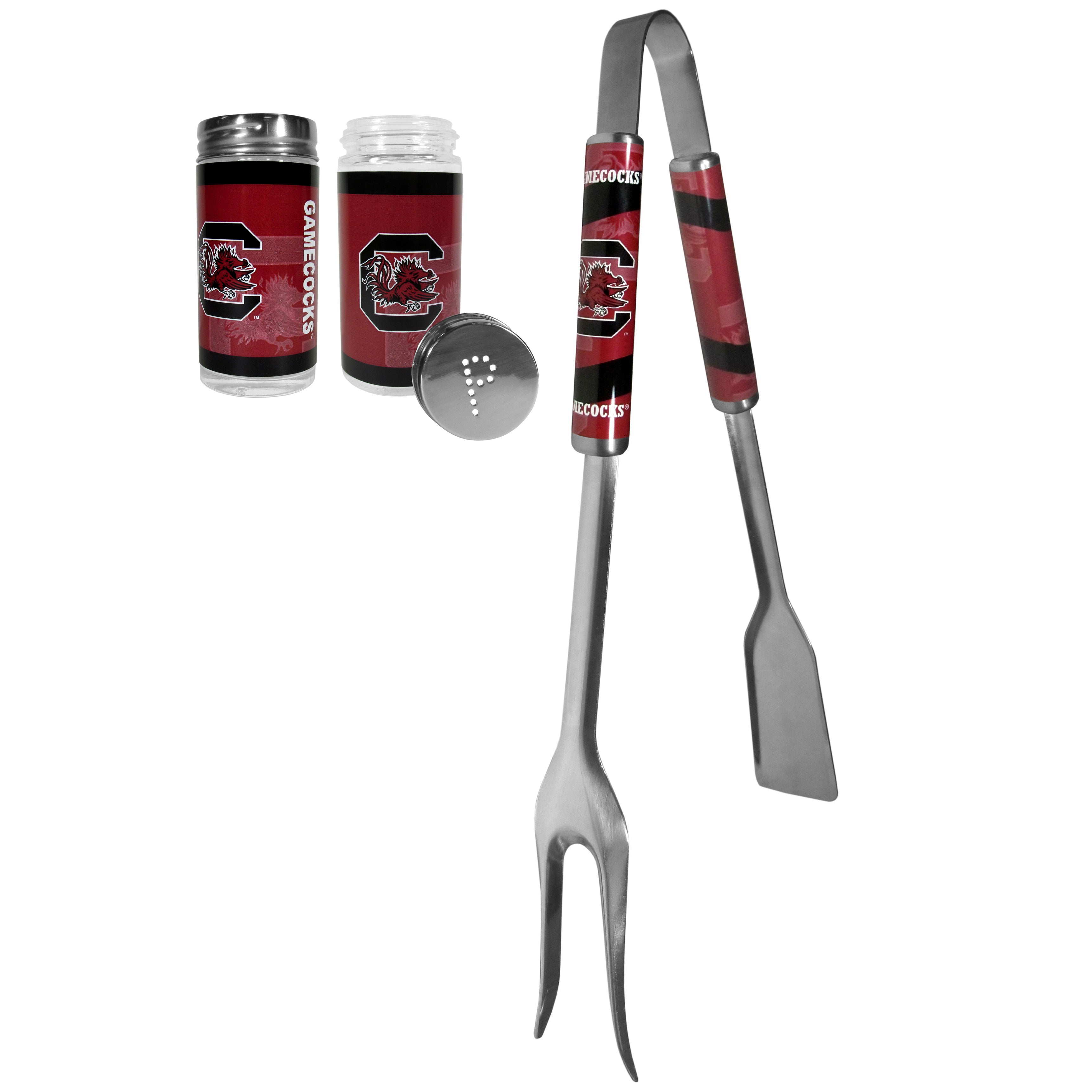 S. Carolina Gamecocks 3 in 1 BBQ Tool and Salt & Pepper Shaker