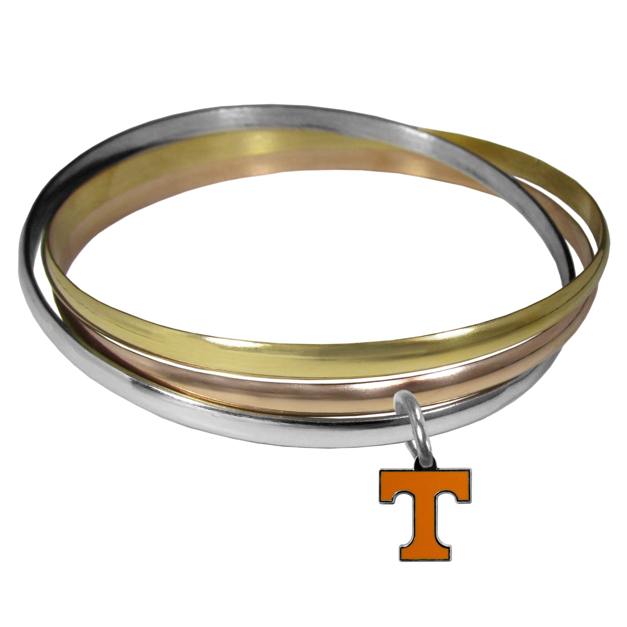 Tennessee Volunteers Tri-color Bangle Bracelet - Sports Gifts, Sports Memorabilia, Sports Collectibles, Fan Shop