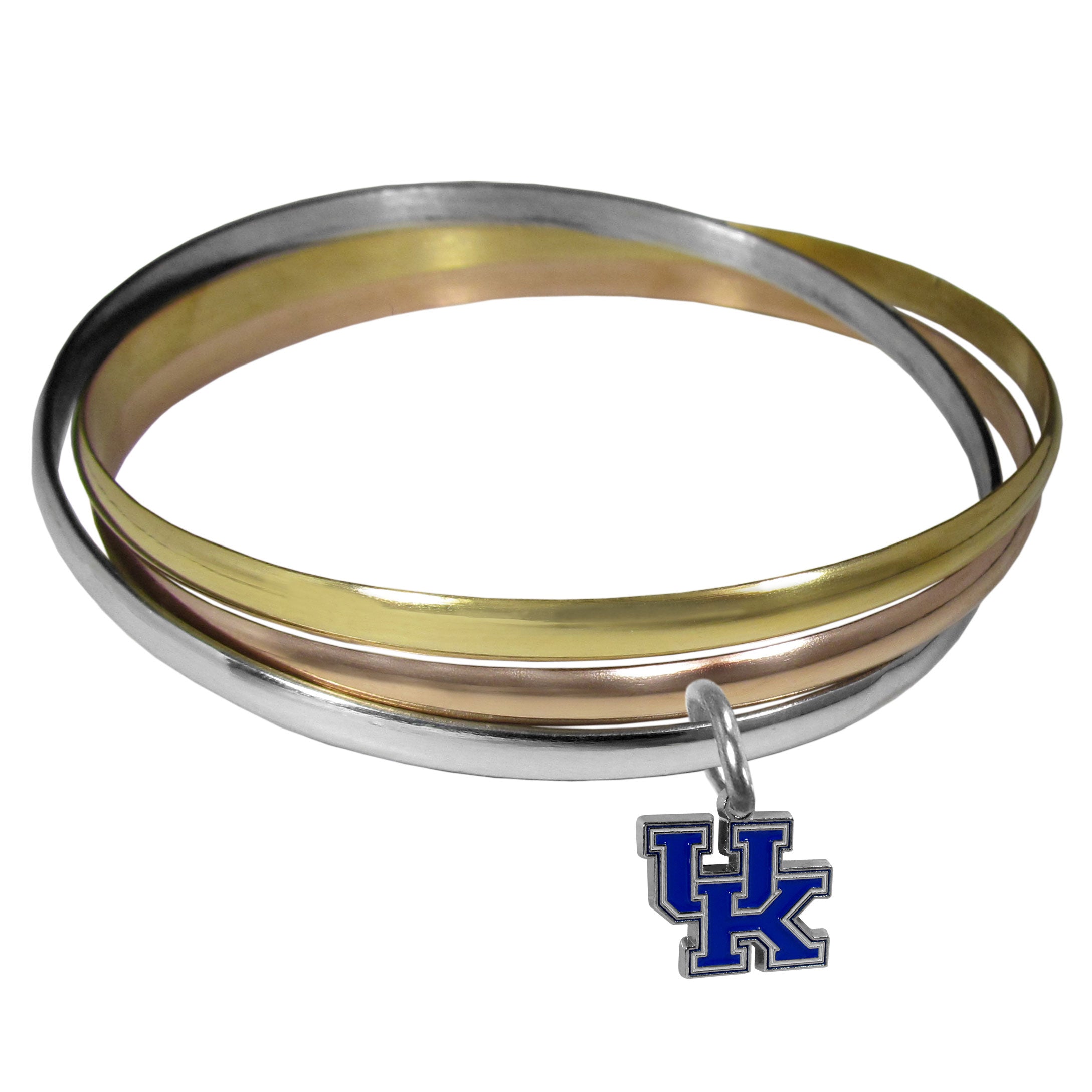 Kentucky Wildcats Tri-color Bangle Bracelet - Sports Gifts, Sports Memorabilia, Sports Collectibles, Fan Shop