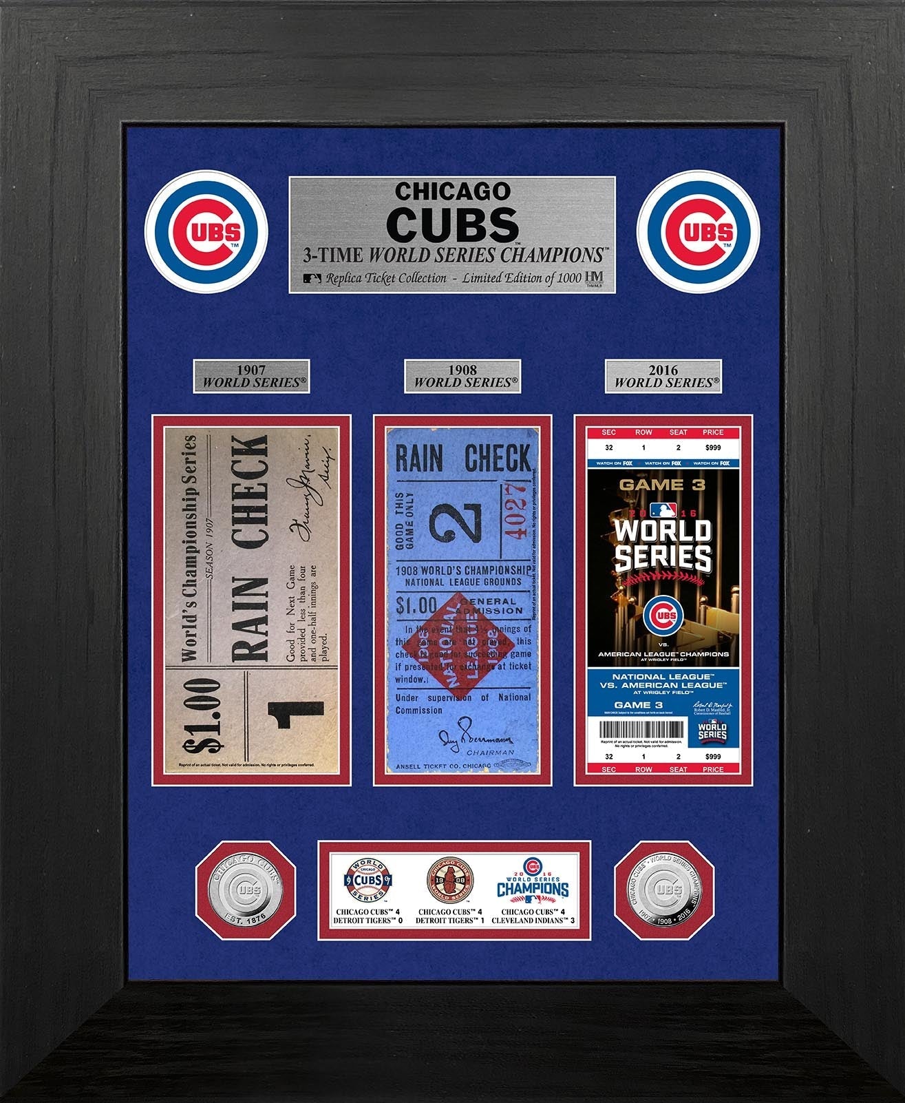 Chicago Cubs World Series Deluxe Silver Coin & Ticket Collection - Sports Collectibles, Sports Memorabilia, Sports Fan Shop, Sports Gifts