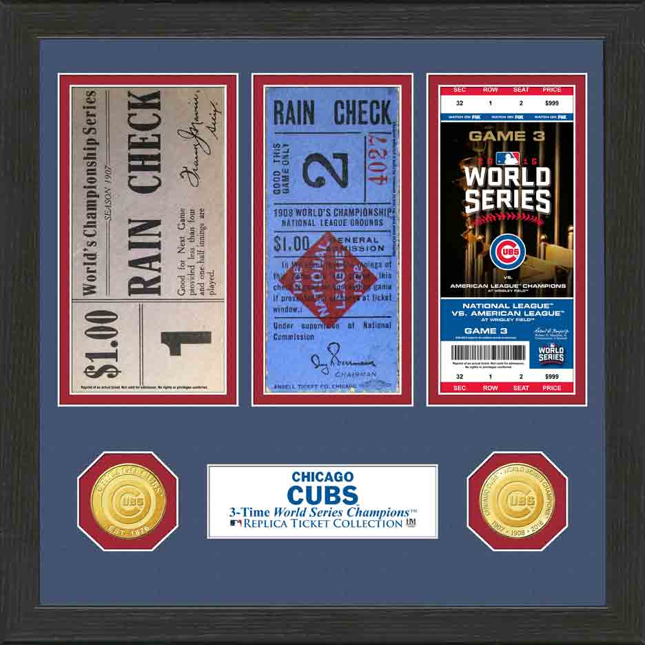 Chicago Cubs World Series Ticket Collection - Sports Collectibles, Sports Memorabilia, Sports Fan Shop, Sports Gifts