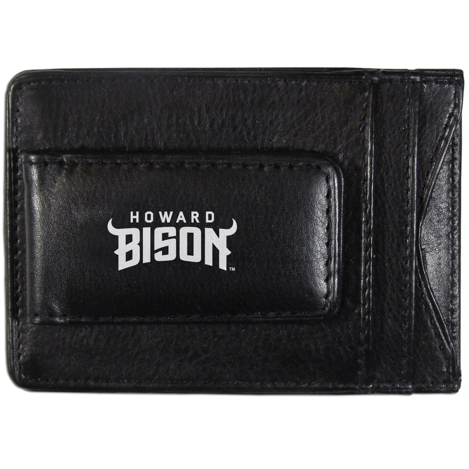 Howard University Bison Logo Leather Cash and Cardholder