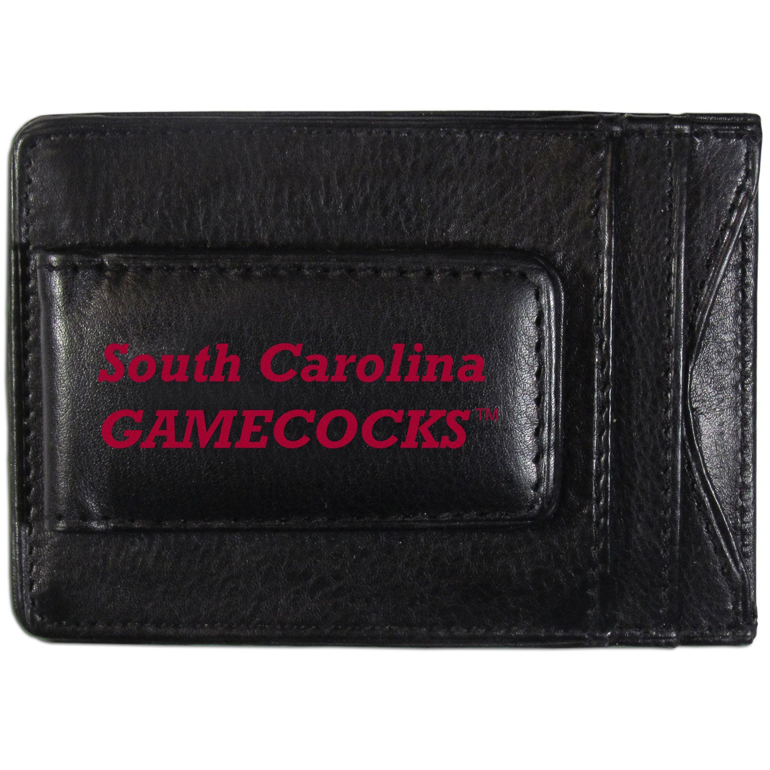 S. Carolina Gamecocks Logo Leather Cash and Cardholder