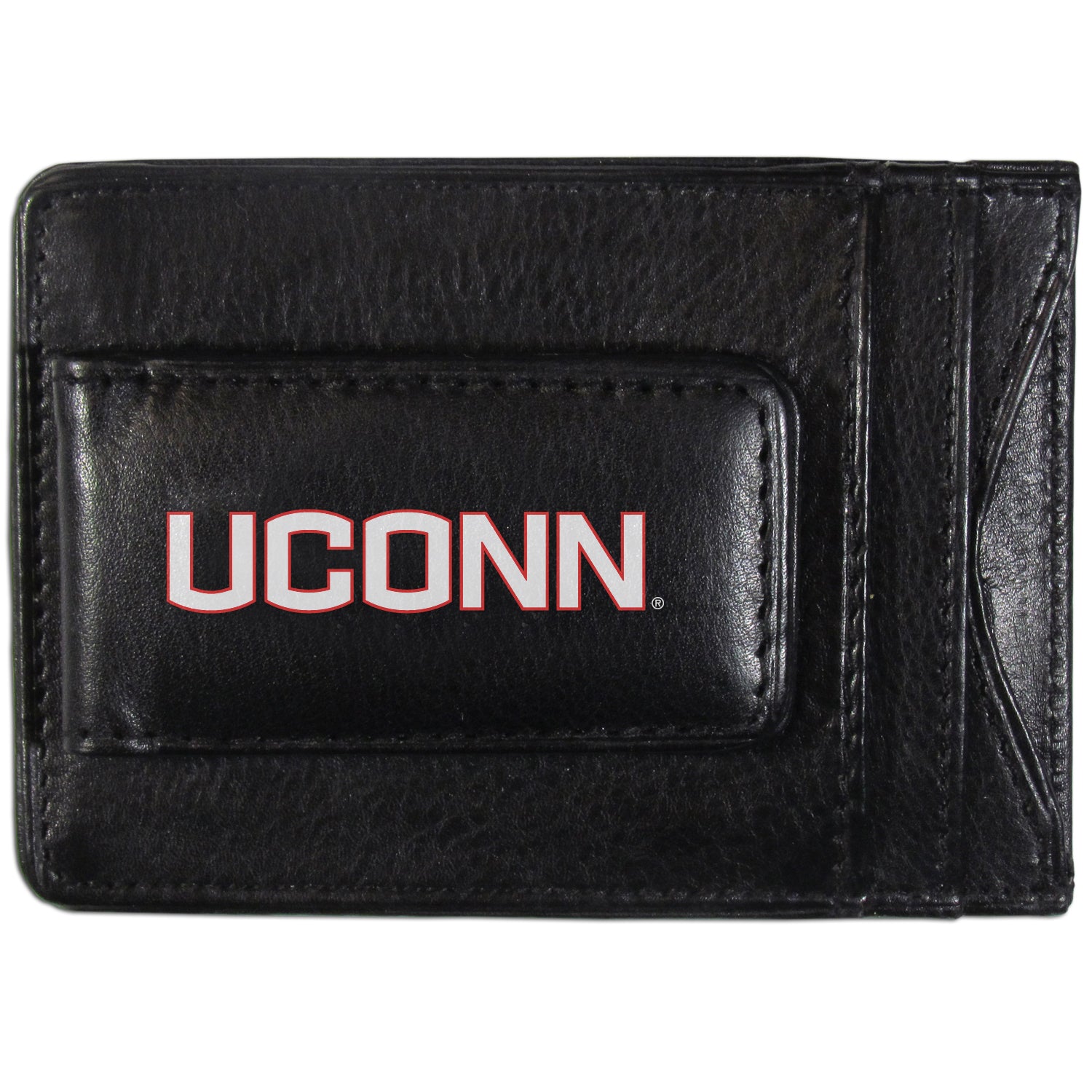 UCONN Huskies Logo Leather Cash and Cardholder