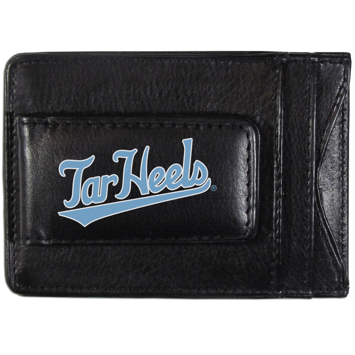 N. Carolina Tar Heels Logo Leather Cash and Cardholder