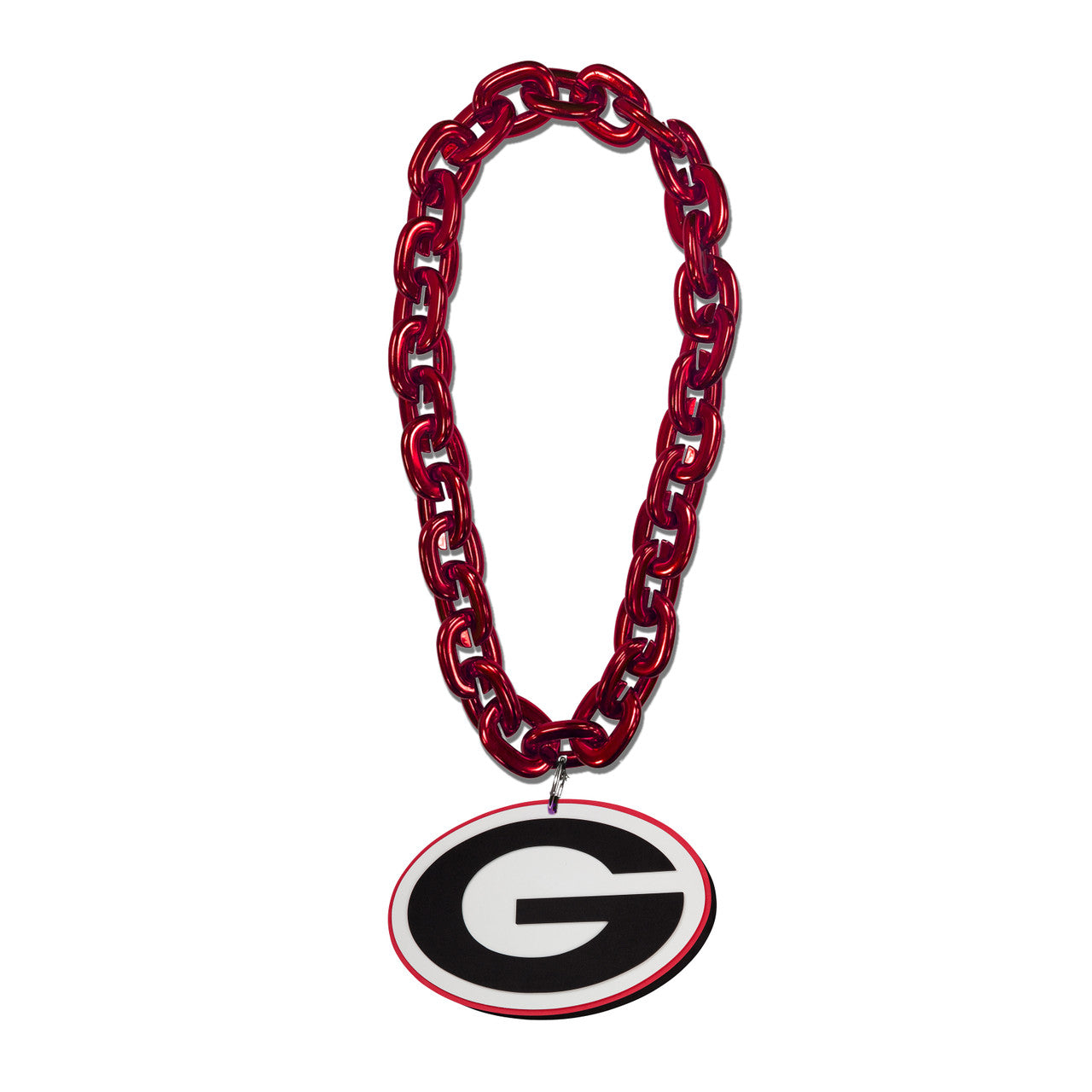 Georgia Bulldogs Necklace Big Fan Chain - Sports Collectibles, Sports Memorabilia, Sports Fan Shop, Sports Gifts