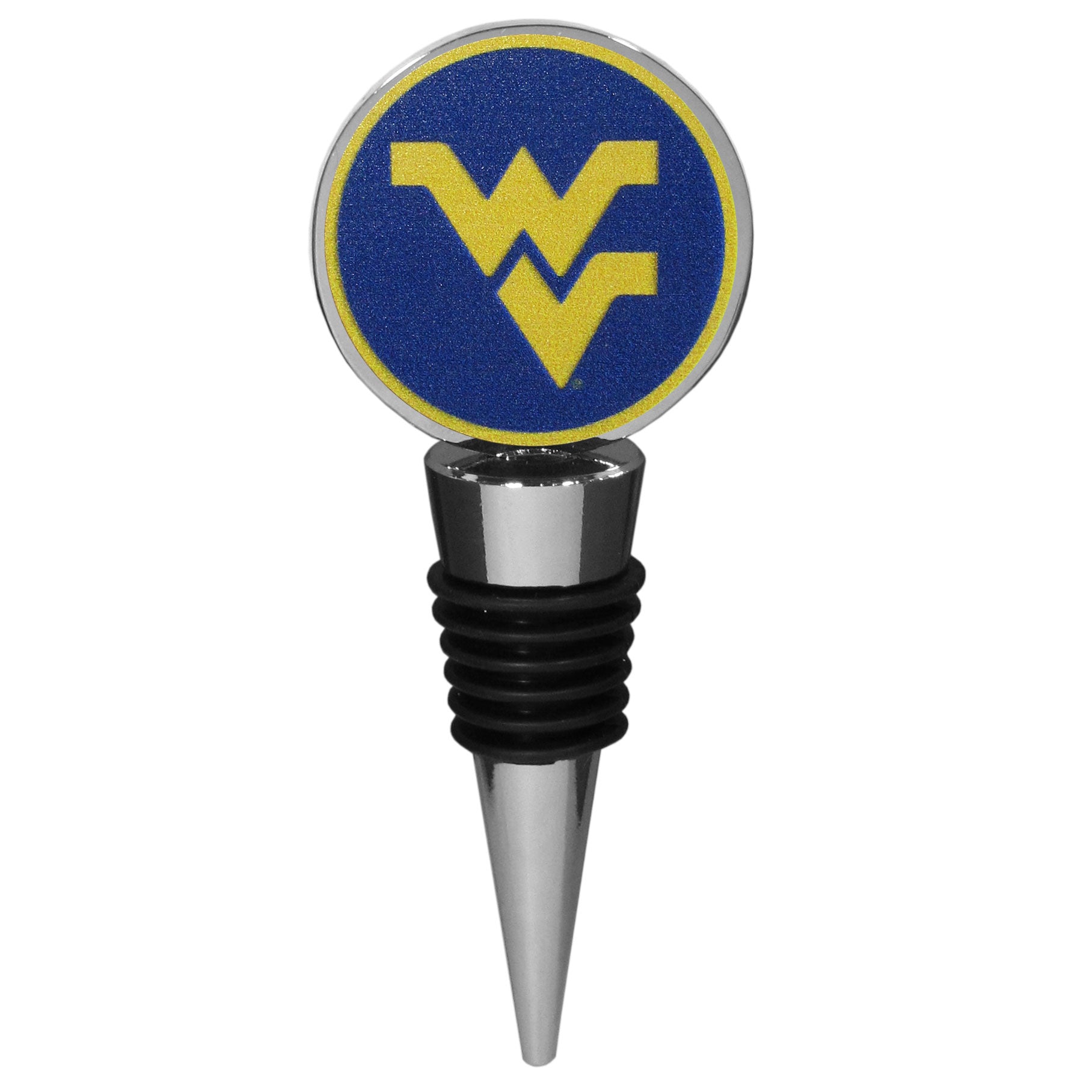 W. Virginia Mountaineers Logo Wine Stopper