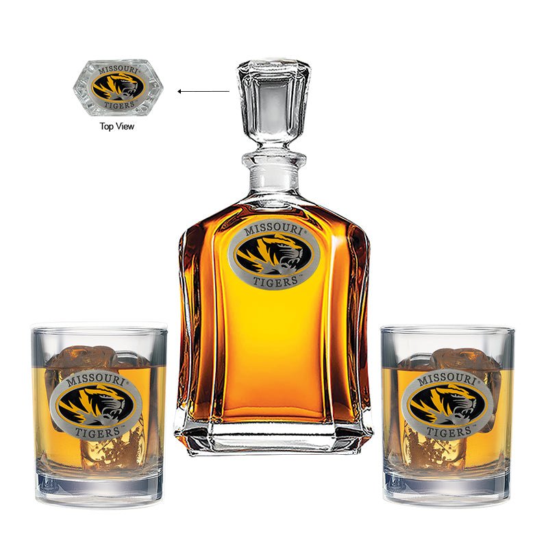 Missouri Capitol Decanter with 2 Glasses - Sports Gifts, Sports Memorabilia, Sports Collectibles, Fan Shop