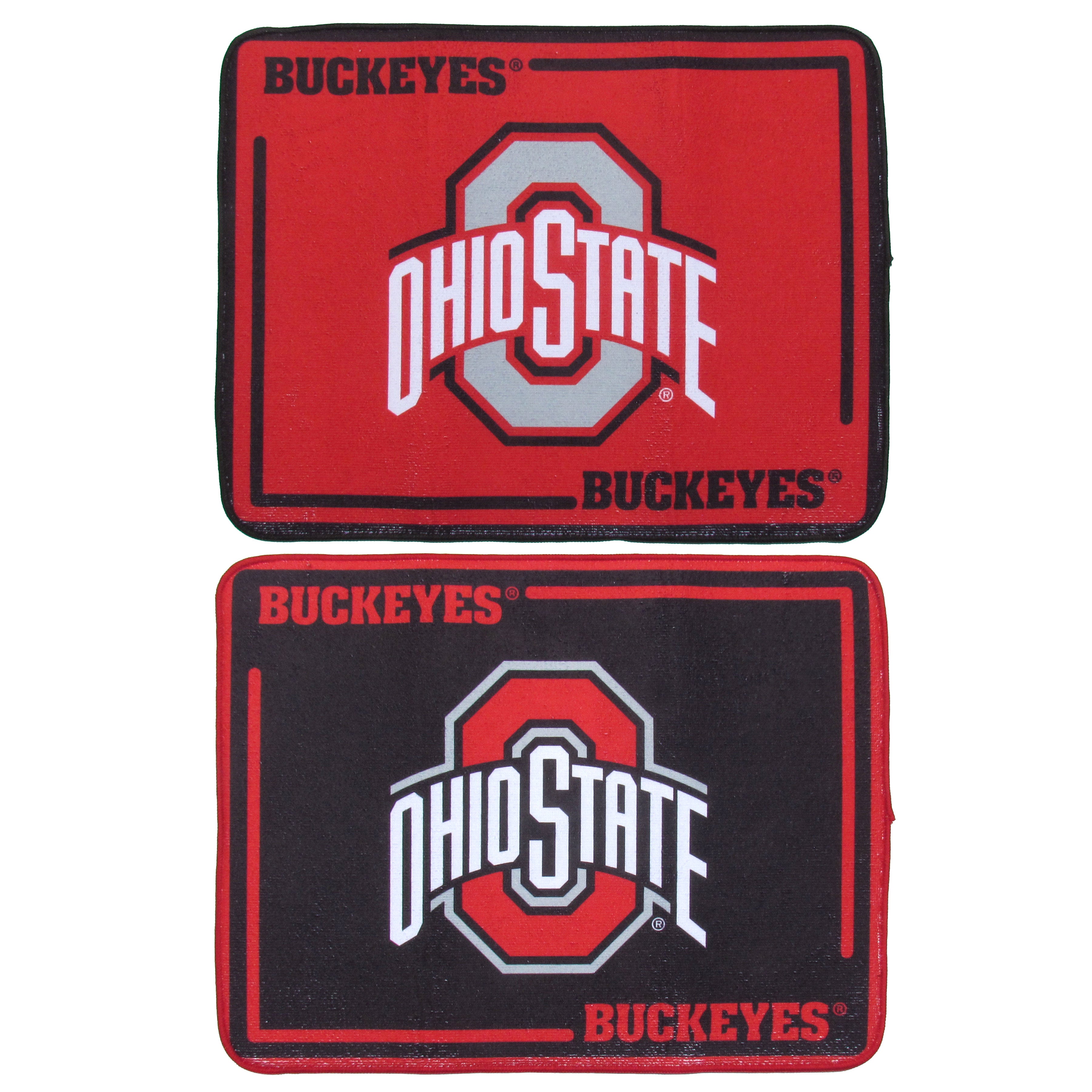 Ohio St. Buckeyes Microfiber Drying Mat, 2pk