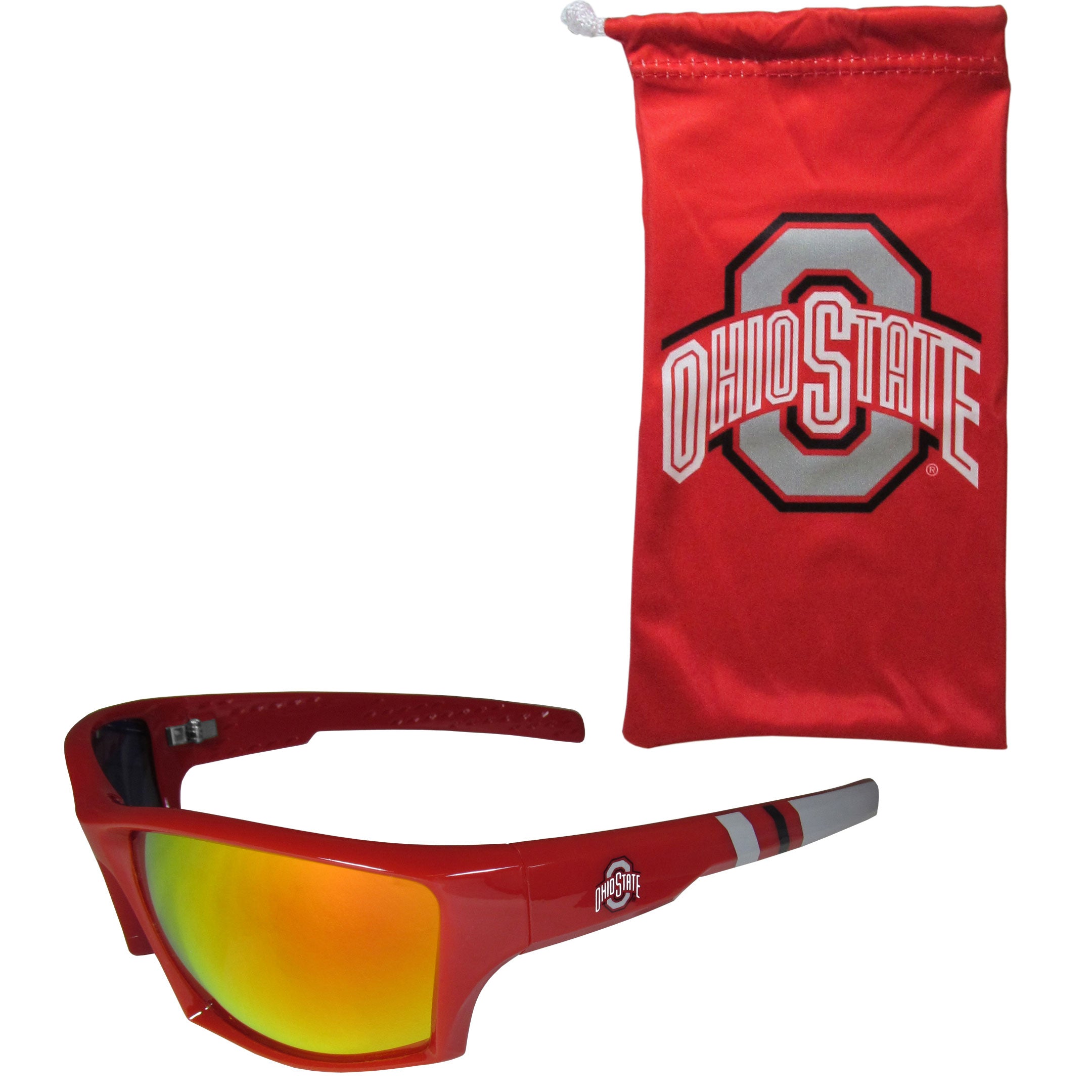Ohio St. Buckeyes Edge Wrap Sunglass and Bag Set