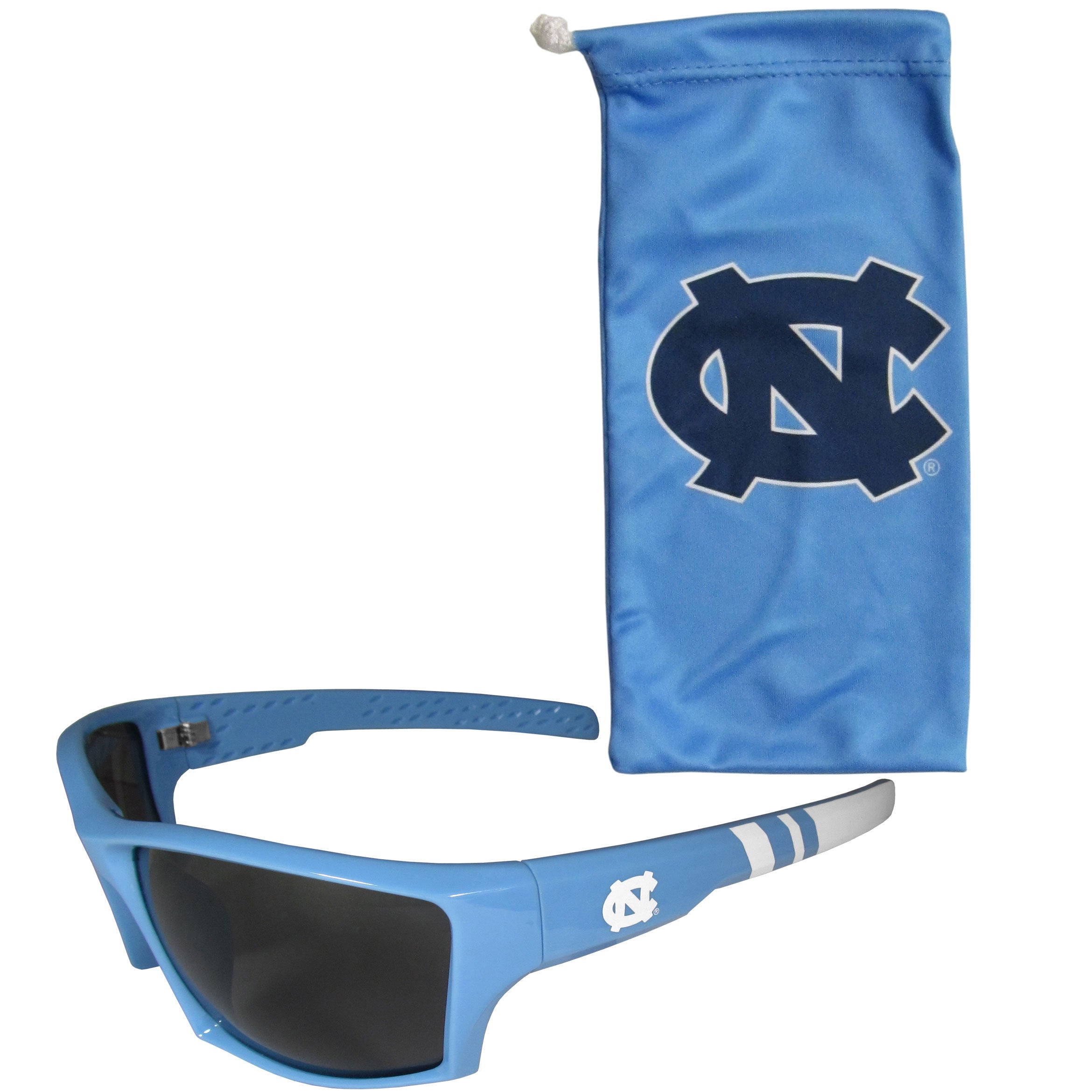 N. Carolina Tar Heels Edge Wrap Sunglass and Bag Set