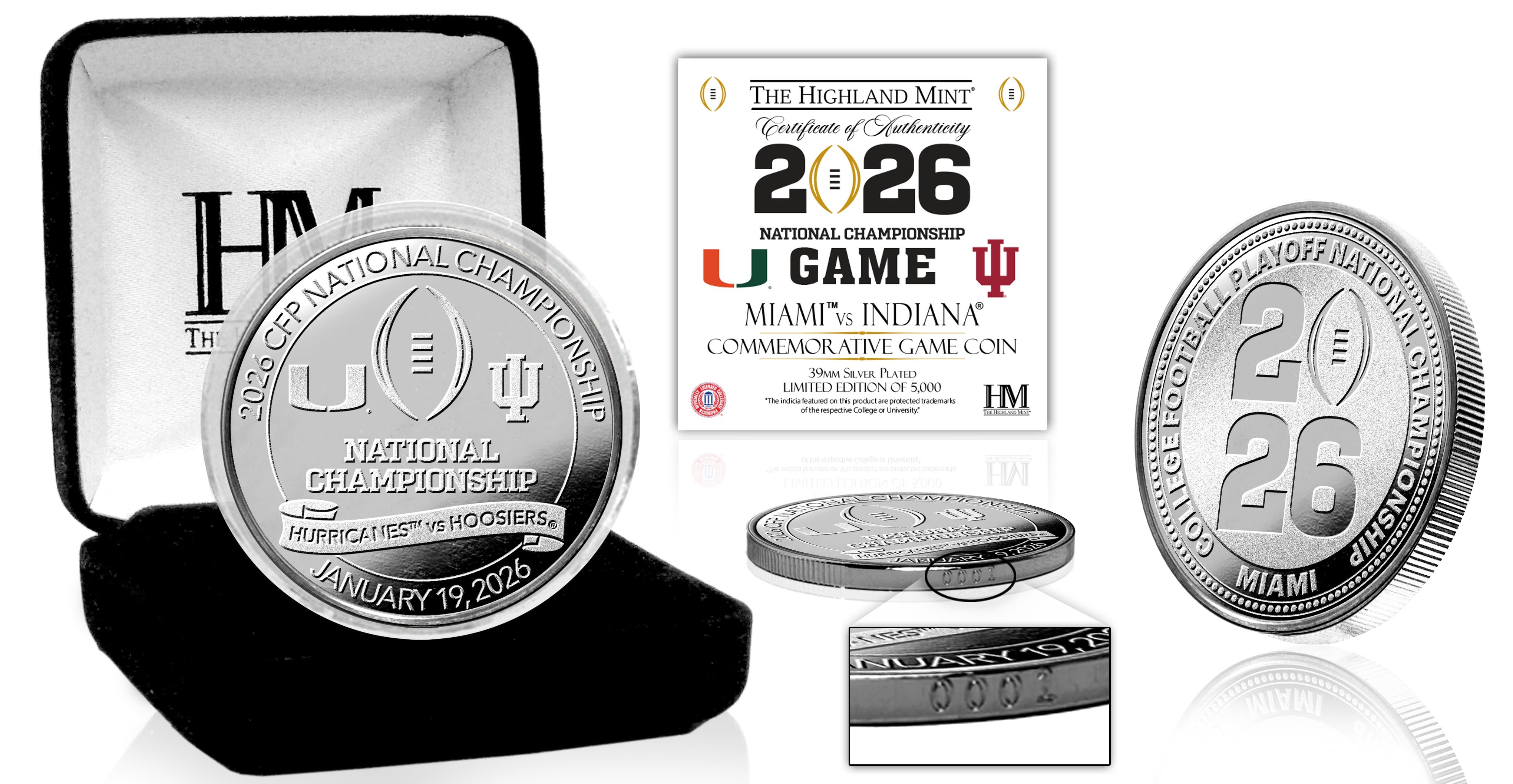 2025-26 CFP National Championship Silver Game Coin