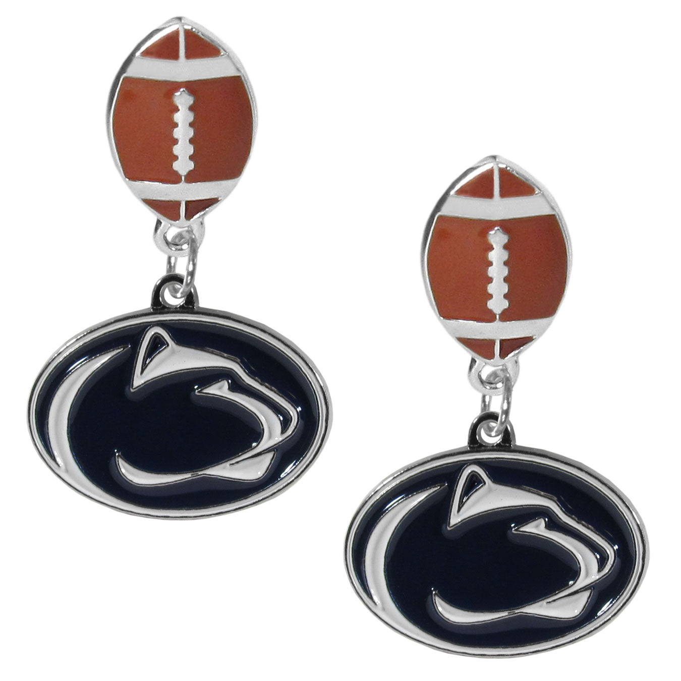 Penn St. Nittany Lions Football Stud Earrings