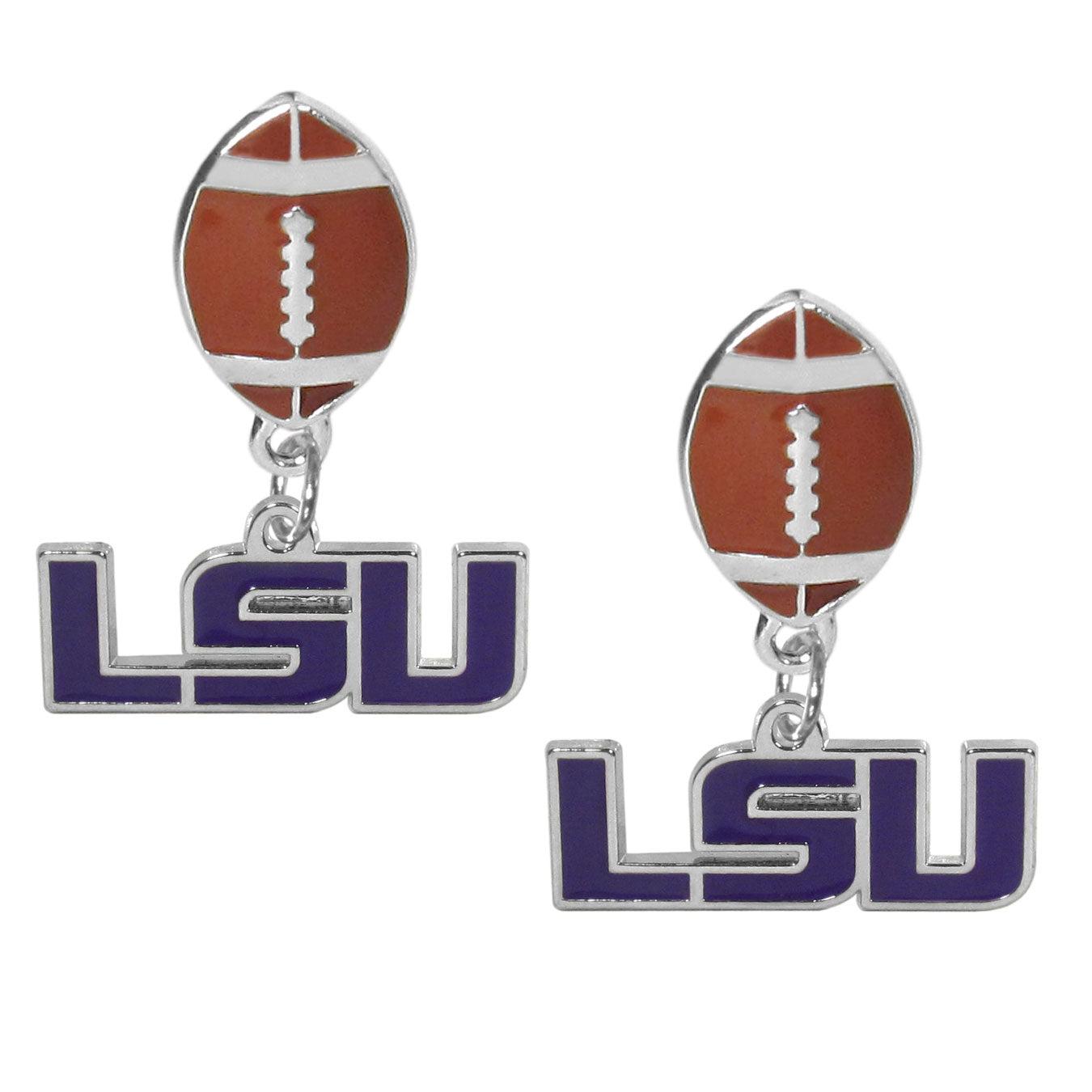 LSU Tigers Football Stud Earrings