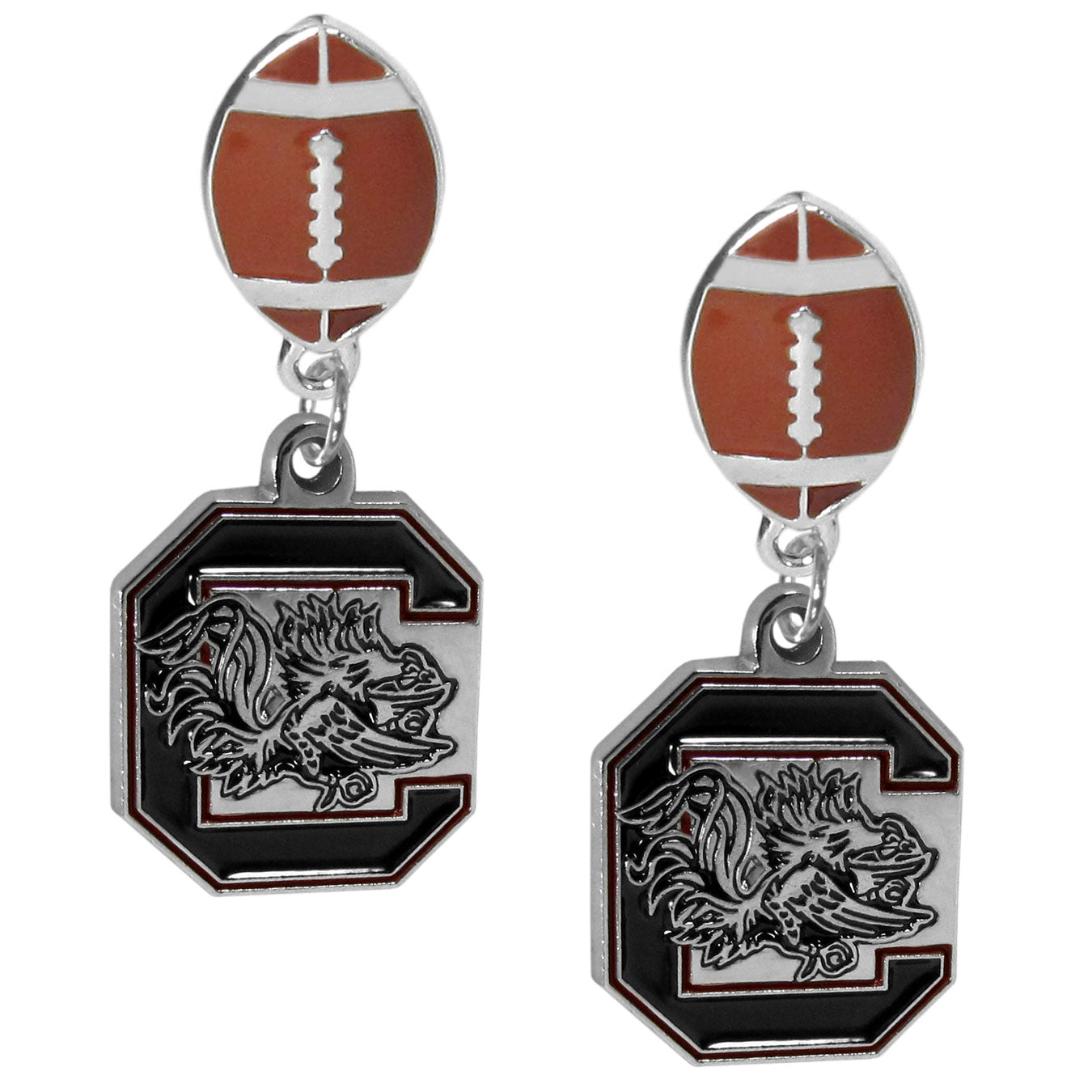 S. Carolina Gamecocks Football Stud Earrings