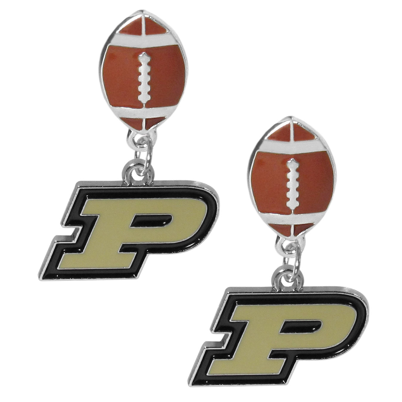 Purdue Boilermakers Football Stud Earrings