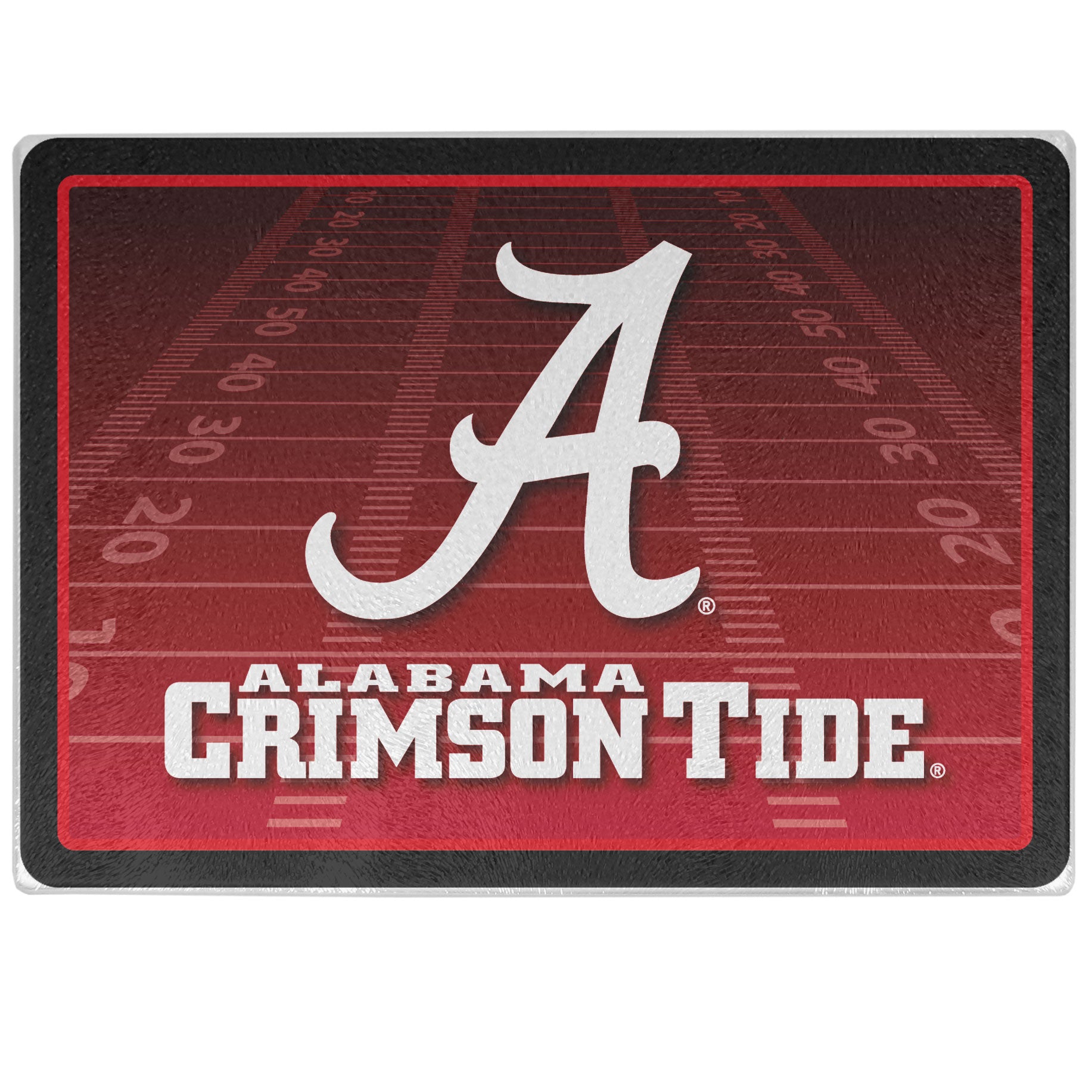 Alabama Crimson Tide Glass Cutting Board