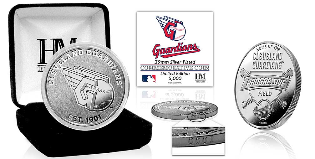 Cleveland Guardians Silver Mint Coin - Sports Collectibles, Sports Memorabilia, Sports Fan Shop, Sports Gifts
