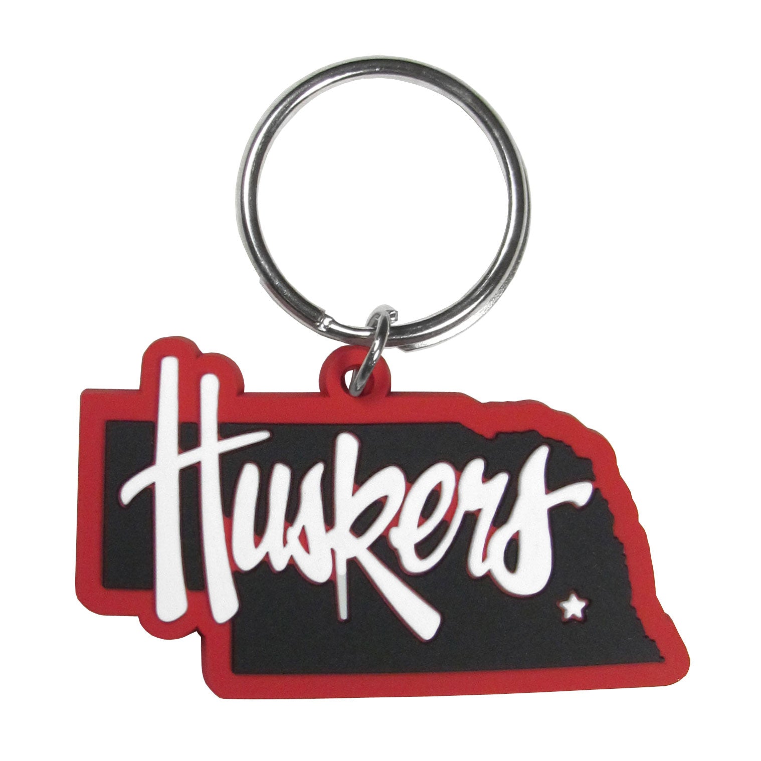 Nebraska Cornhuskers Home State Flexi Key Chain - Sports Gifts, Sports Memorabilia, Sports Collectibles, Fan Shop