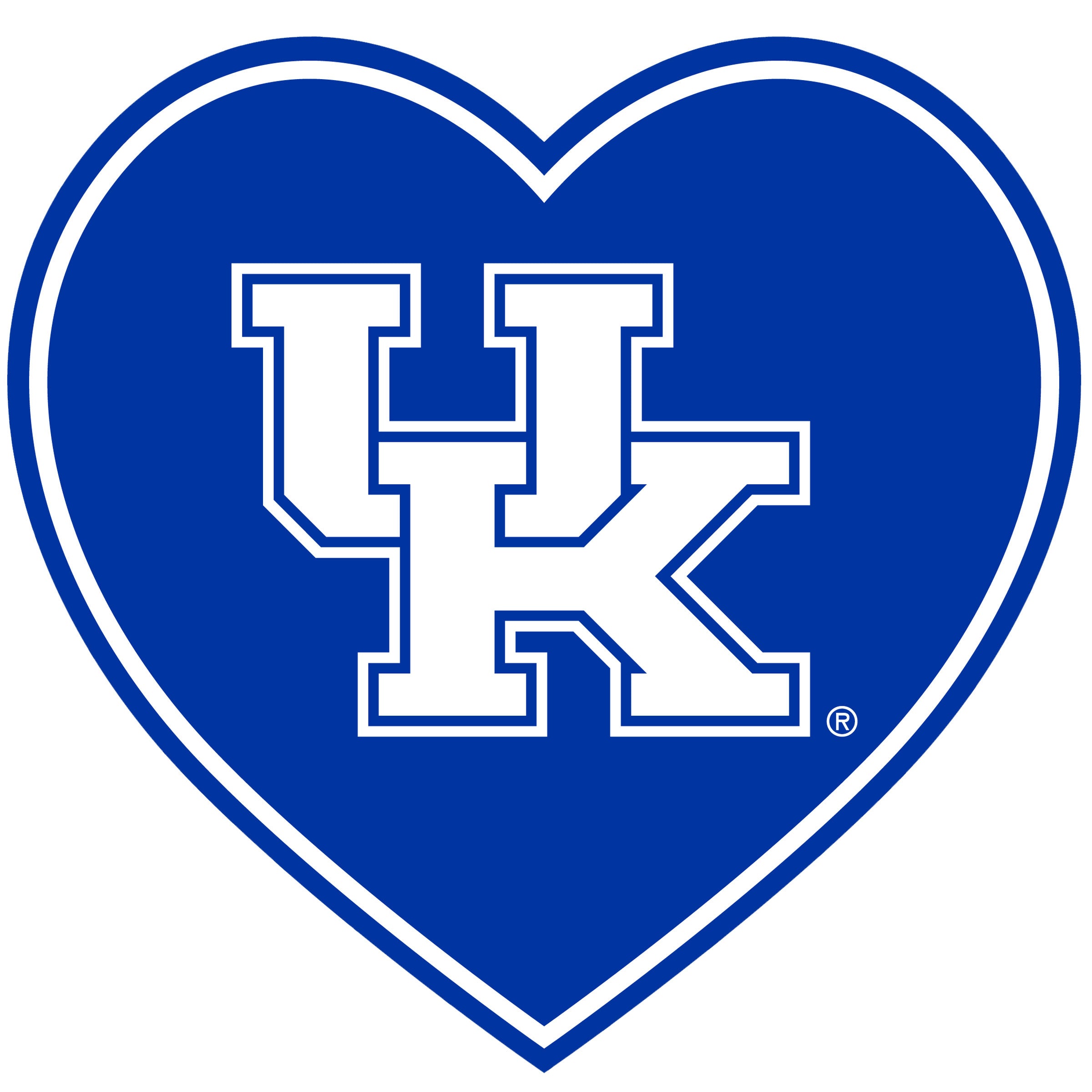 Kentucky Wildcats Heart Decal