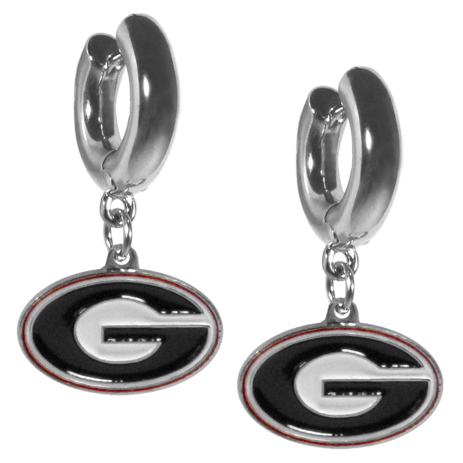 Georgia Bulldogs Huggie Hoop Earrings - Sports Gifts, Sports Memorabilia, Sports Collectibles, Fan Shop