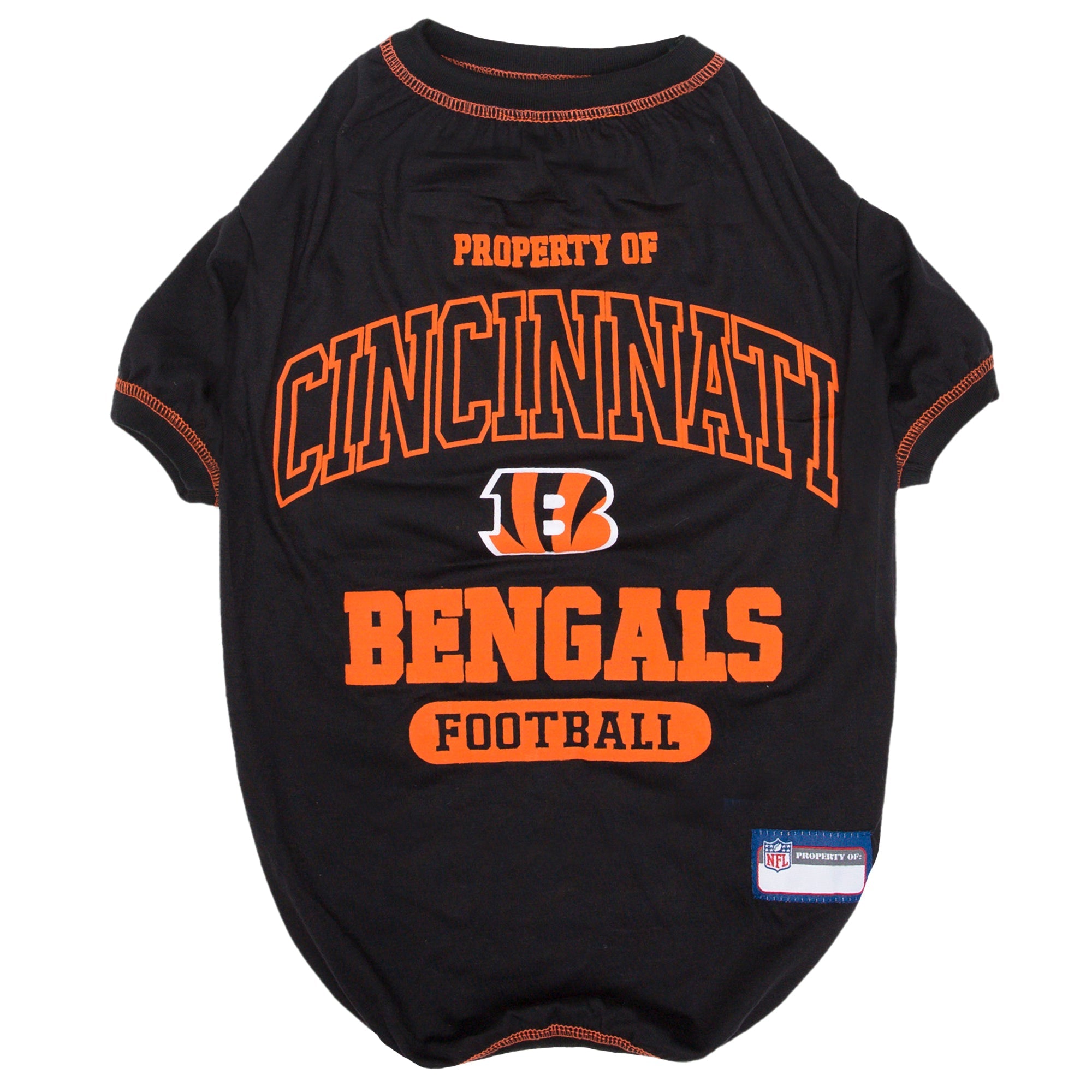 Cincinnati Bengals Dog Tee Shirt by Pets First - Sports Collectibles, Sports Memorabilia, Sports Fan Shop, Sports Gifts
