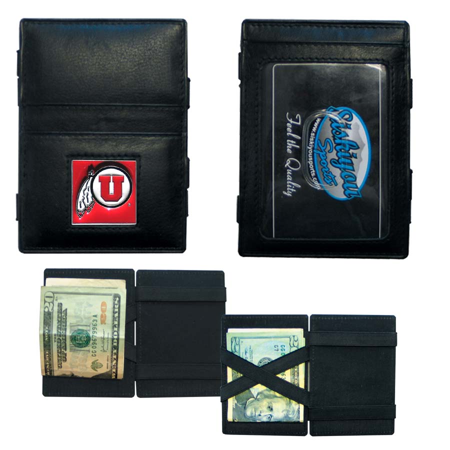 Utah Utes Leather Jacob's Ladder Wallet (SSKG)